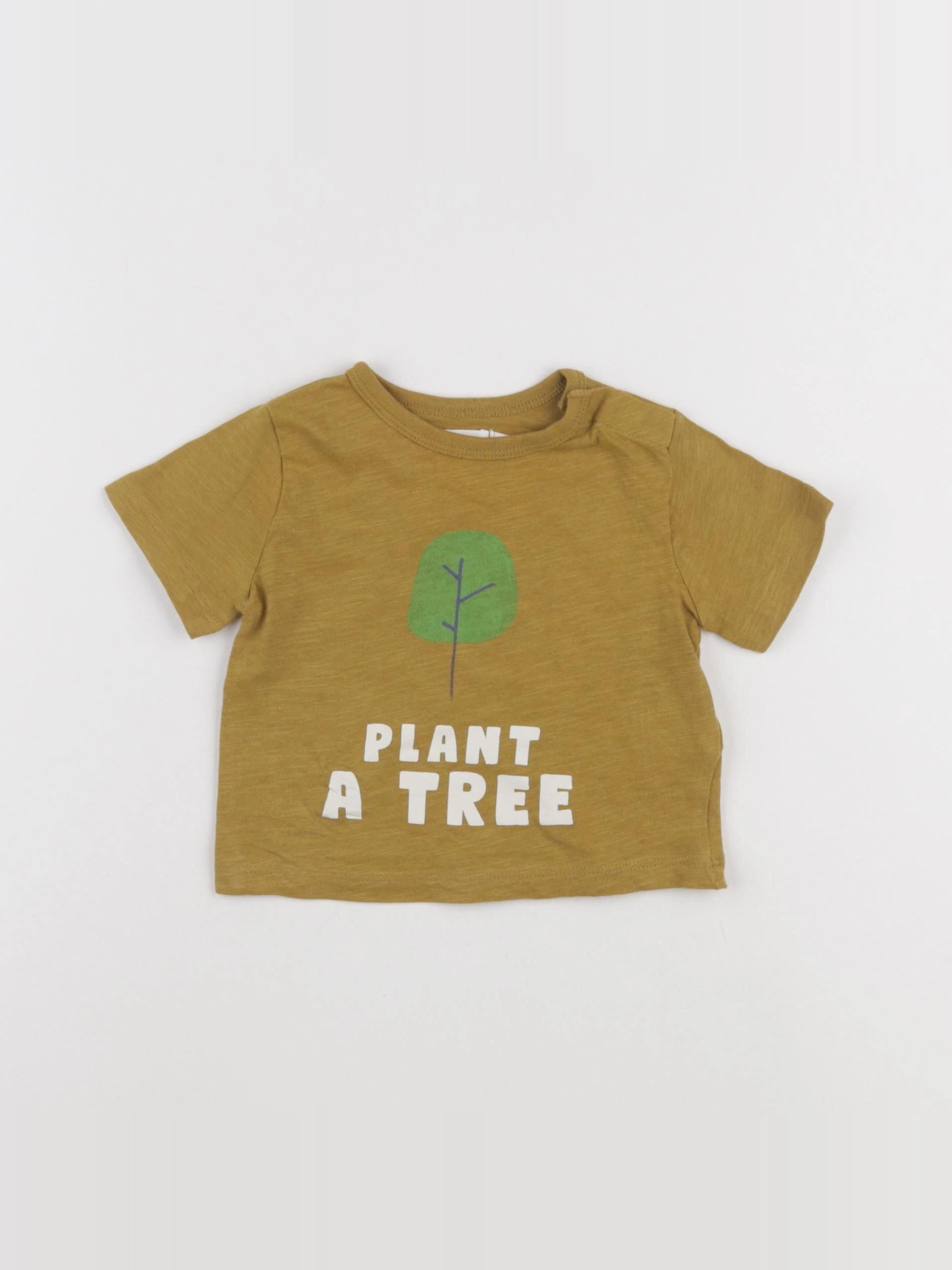Boutchou - tee-shirt jaune, vert - 6 mois