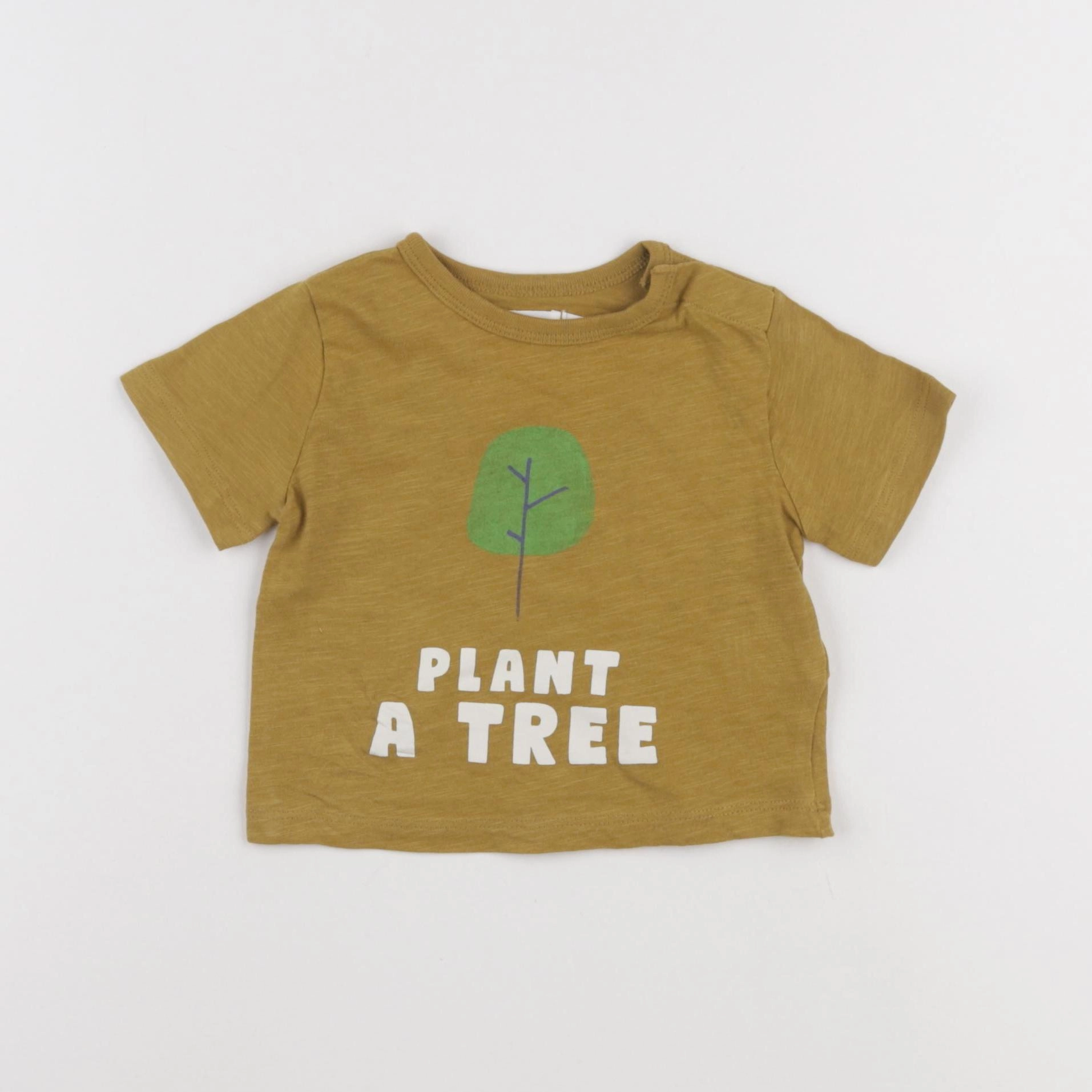 Boutchou - tee-shirt jaune, vert - 6 mois