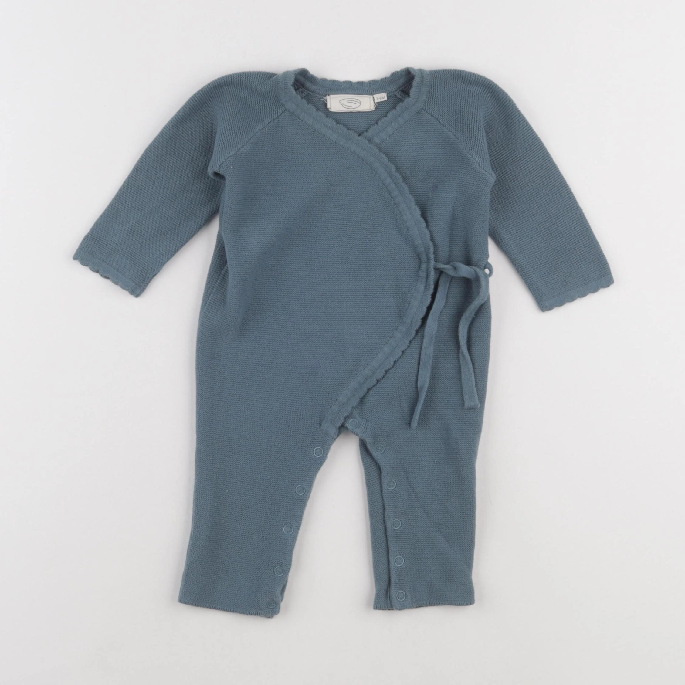 Amande - combinaison bleu - 3/6 mois