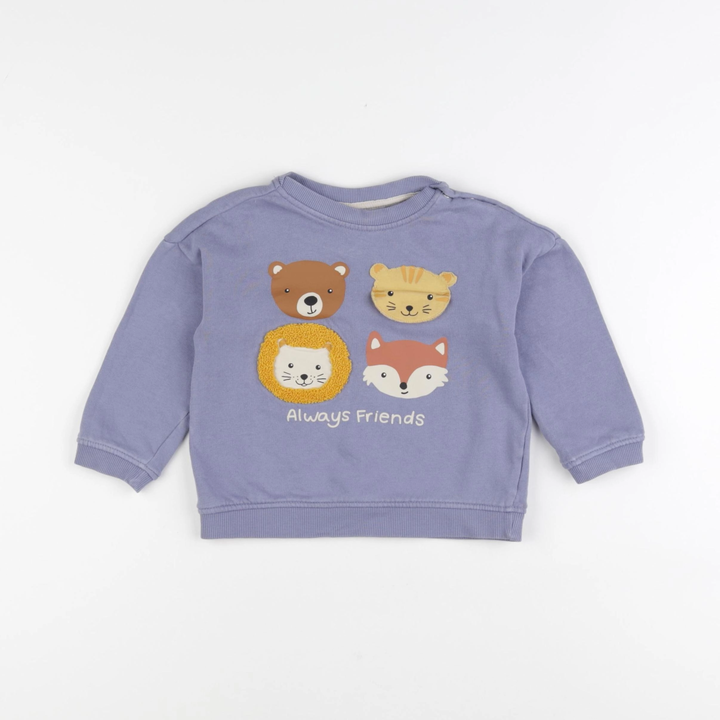 H&M - sweat violet - 18/24 mois