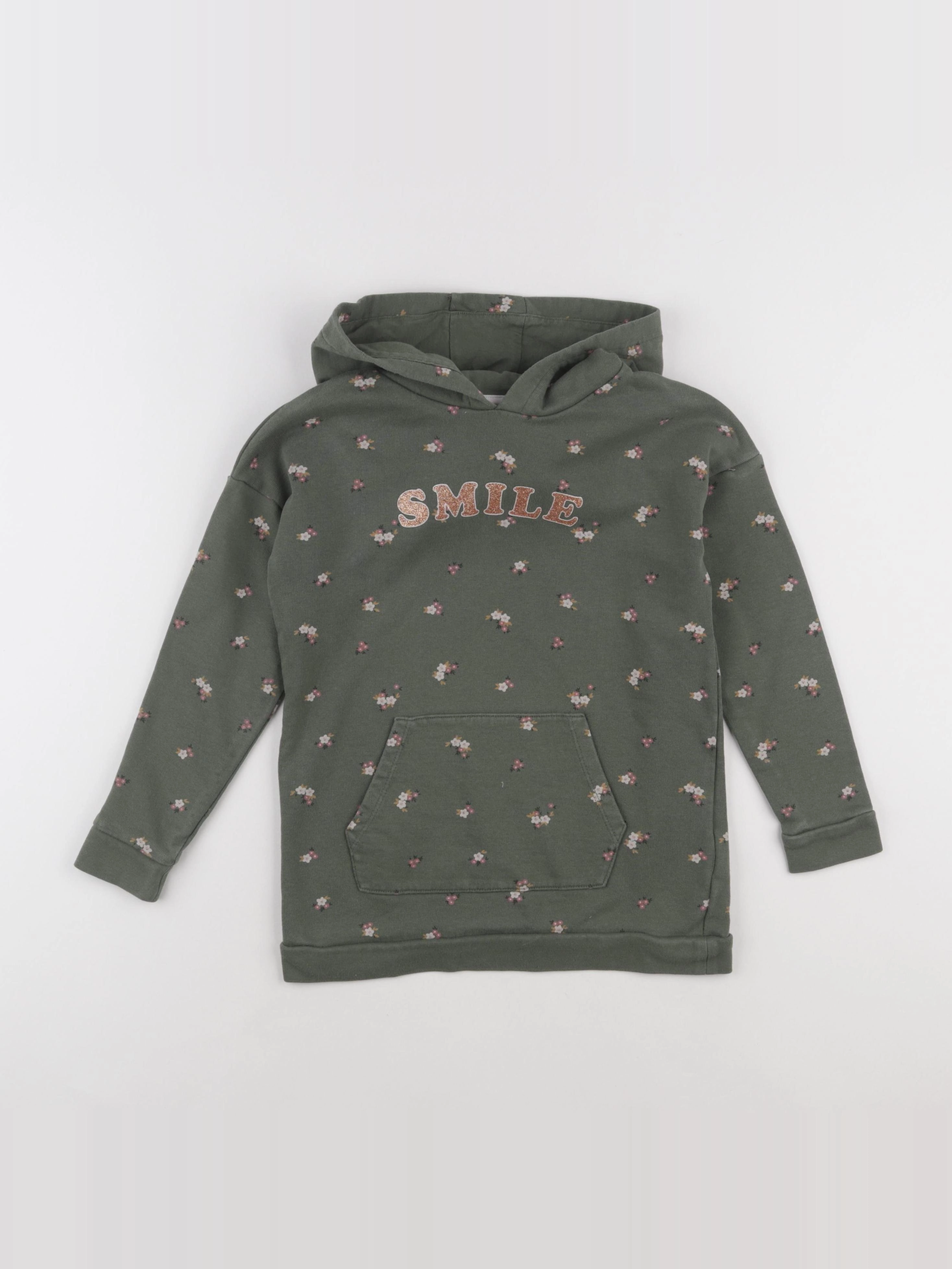 Vertbaudet - pull vert - 8 ans