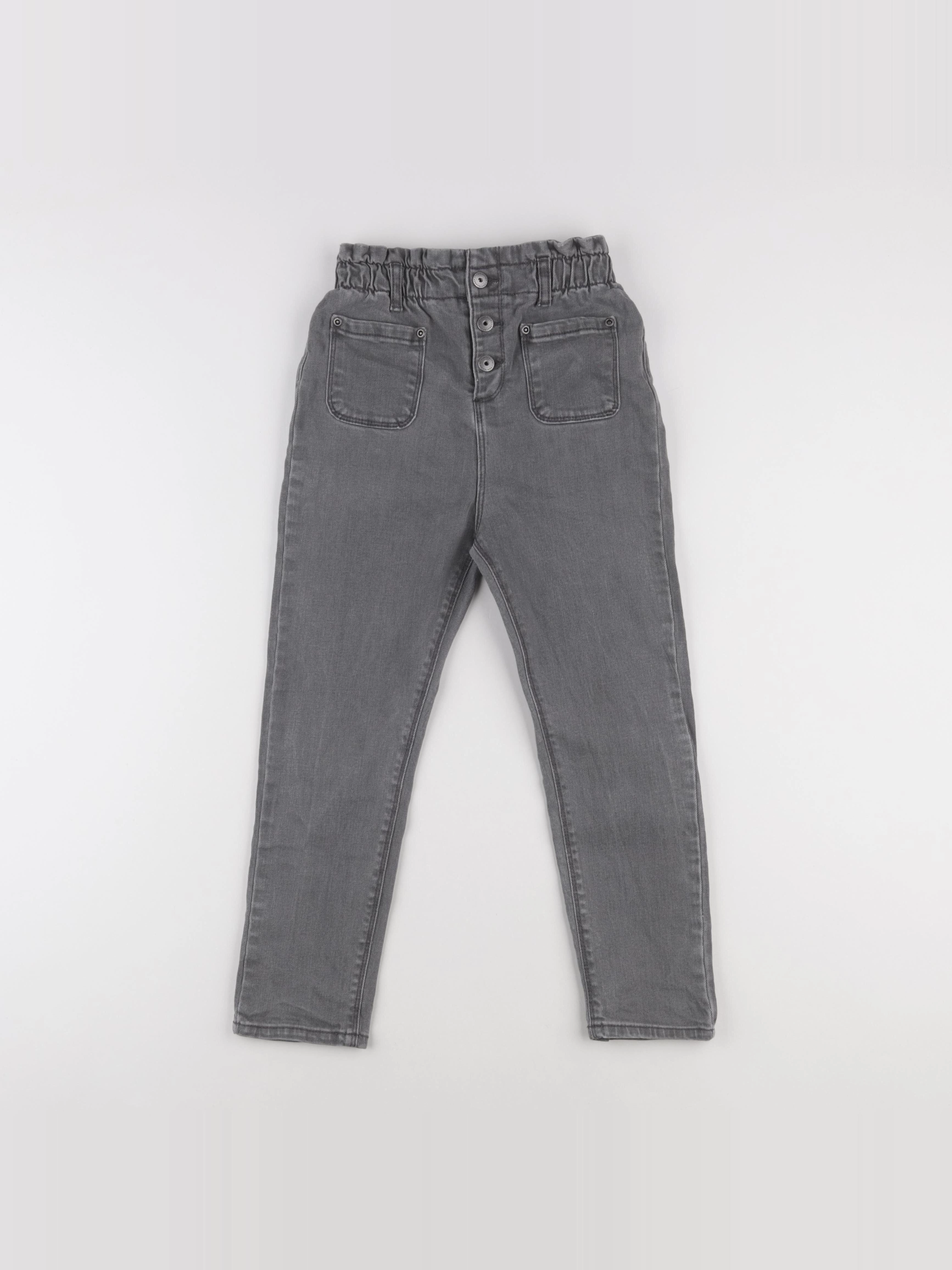 Vertbaudet - jean gris - 8 ans