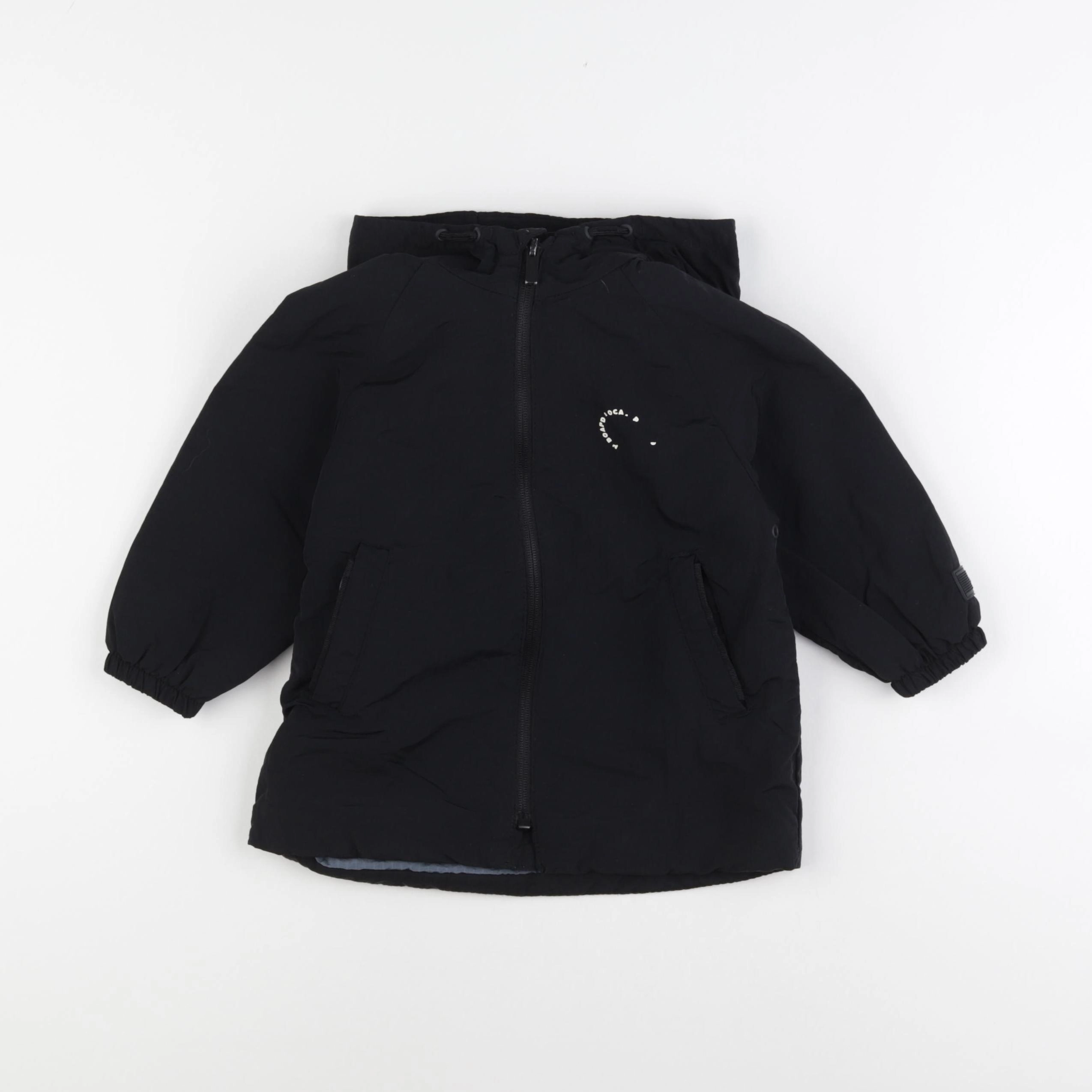 Zara - veste imprimé au dos noir - 12/18 mois