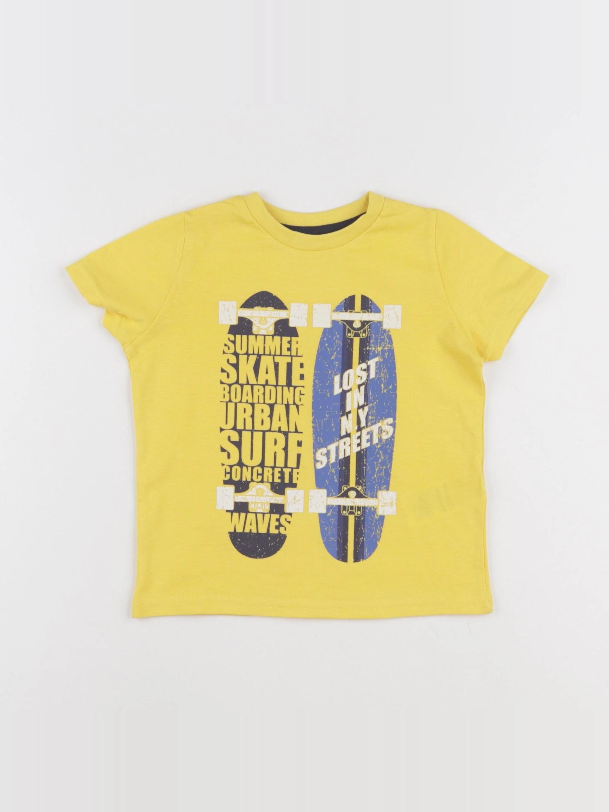 Vertbaudet - tee-shirt jaune - 2 ans