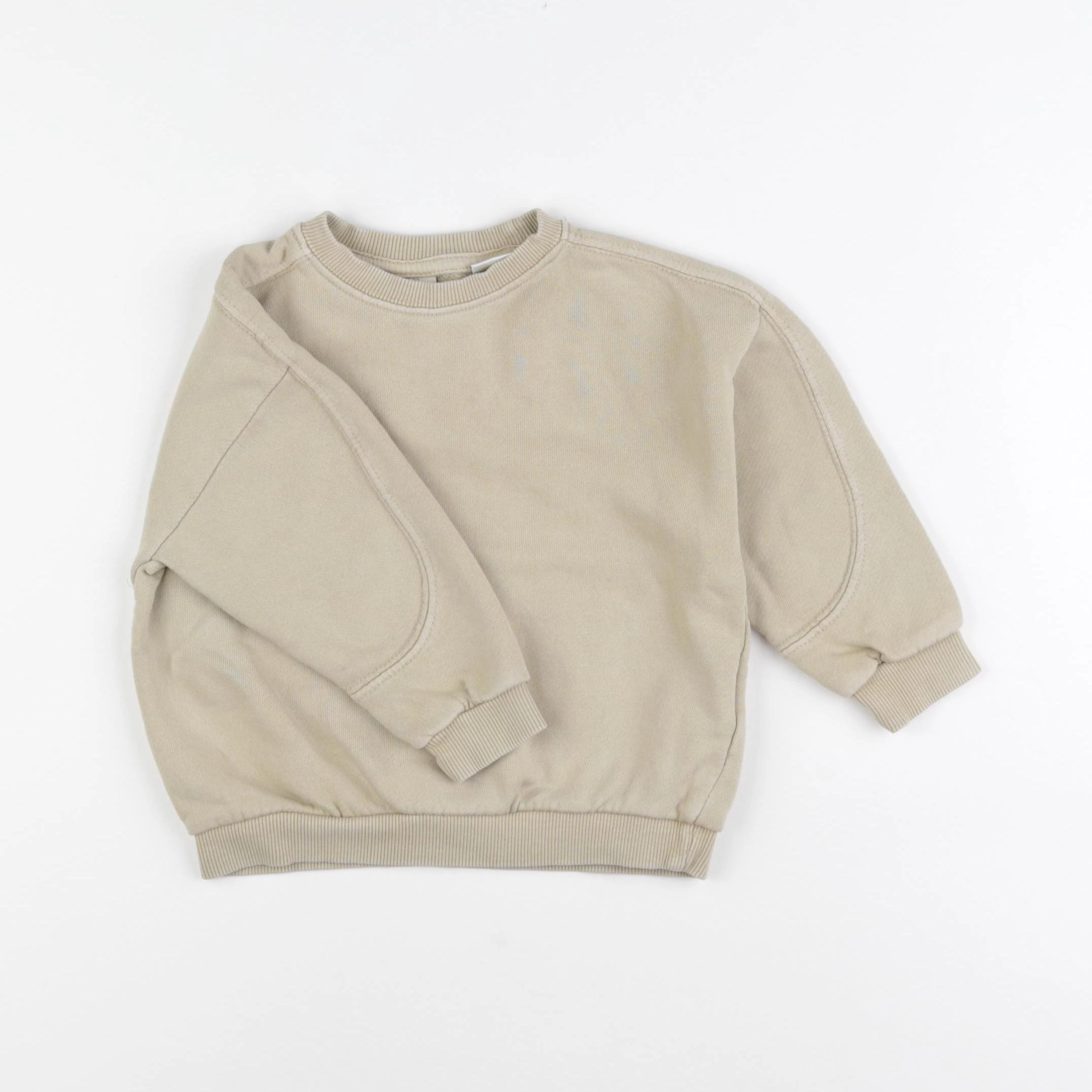 Zara - sweat beige - 12/18 mois