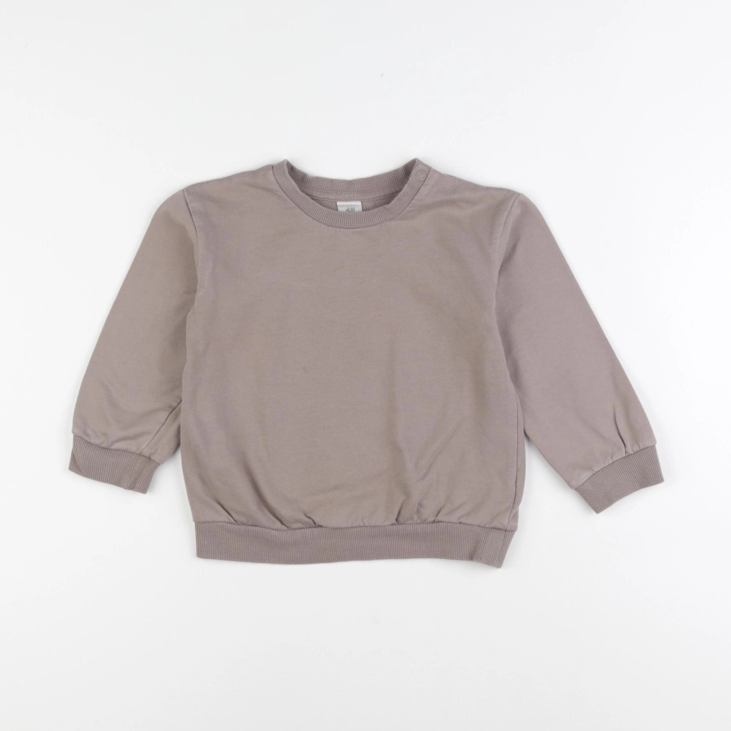 H&M - sweat beige - 18/24 mois