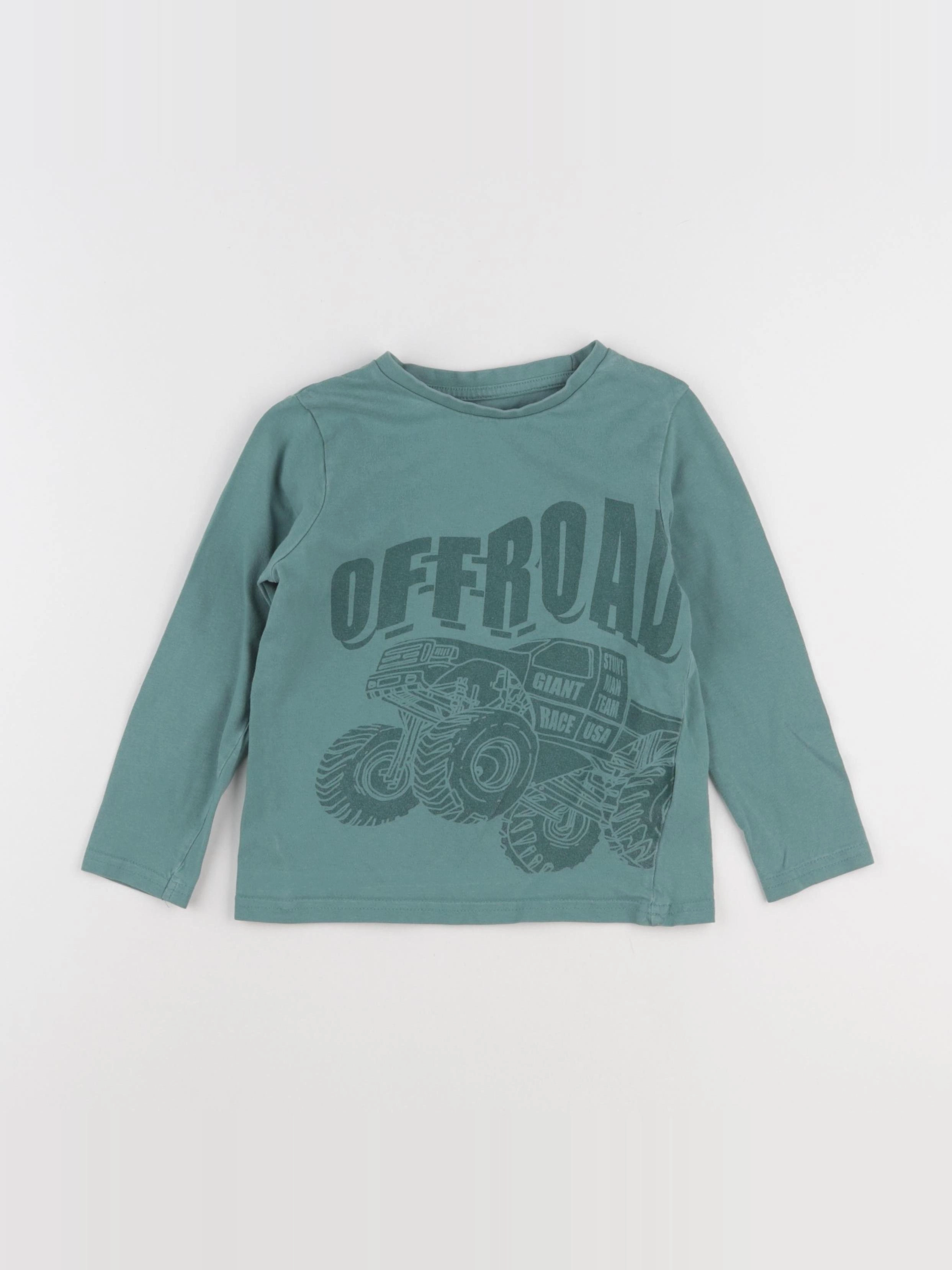 Vertbaudet - tee-shirt vert - 5 ans