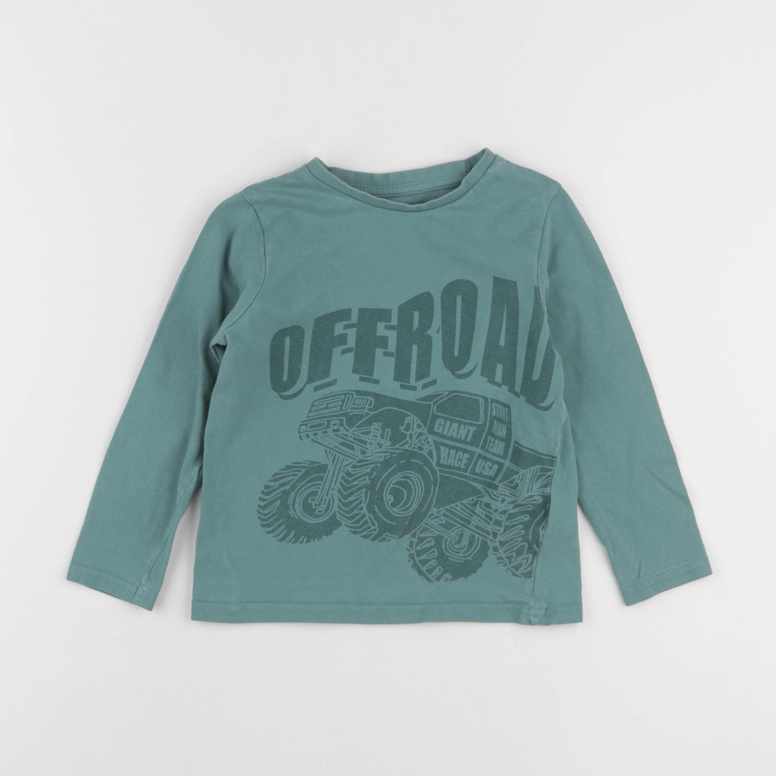 Vertbaudet - tee-shirt vert - 5 ans