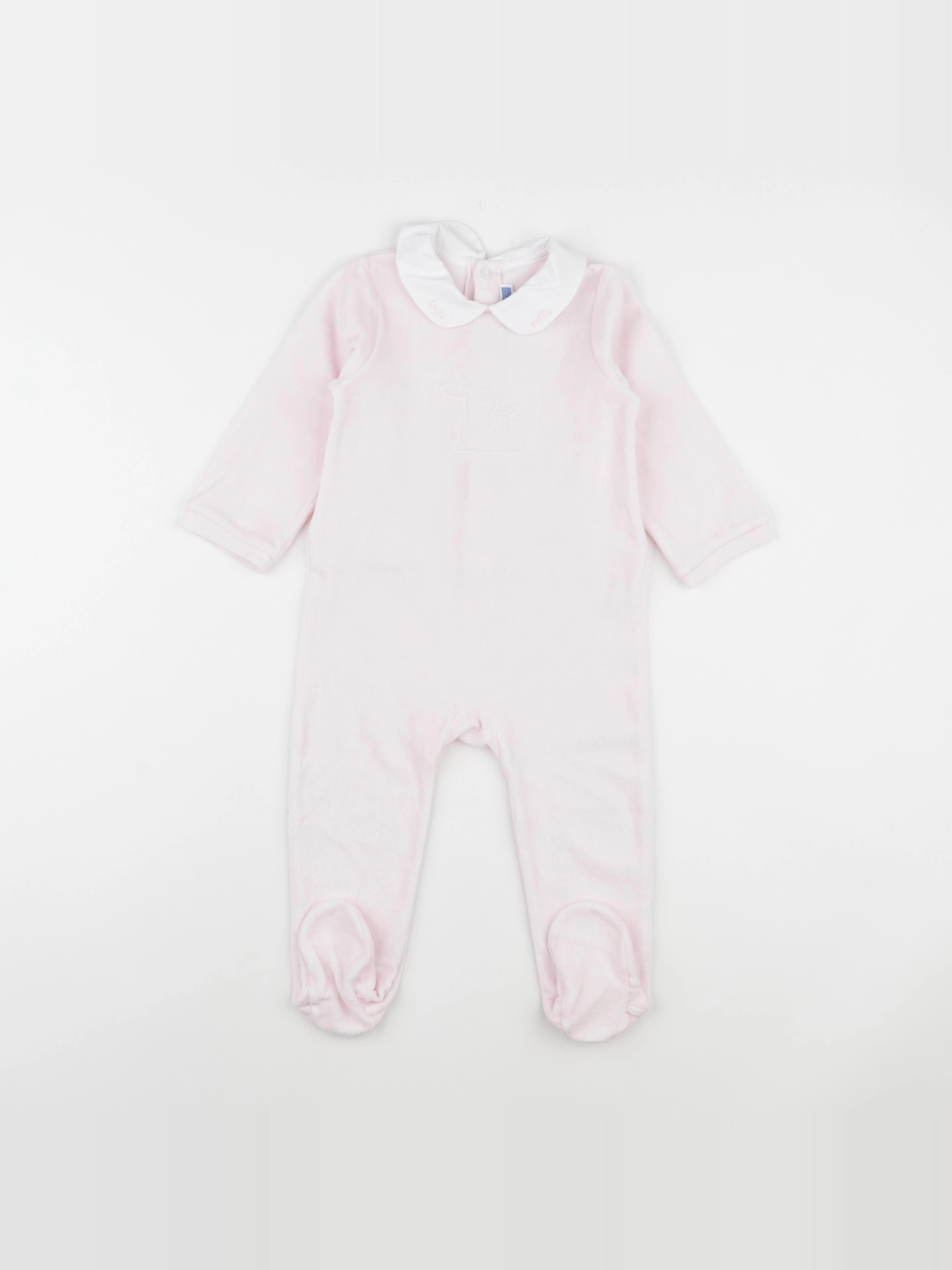 Jacadi - pyjama velours rose - 18 mois
