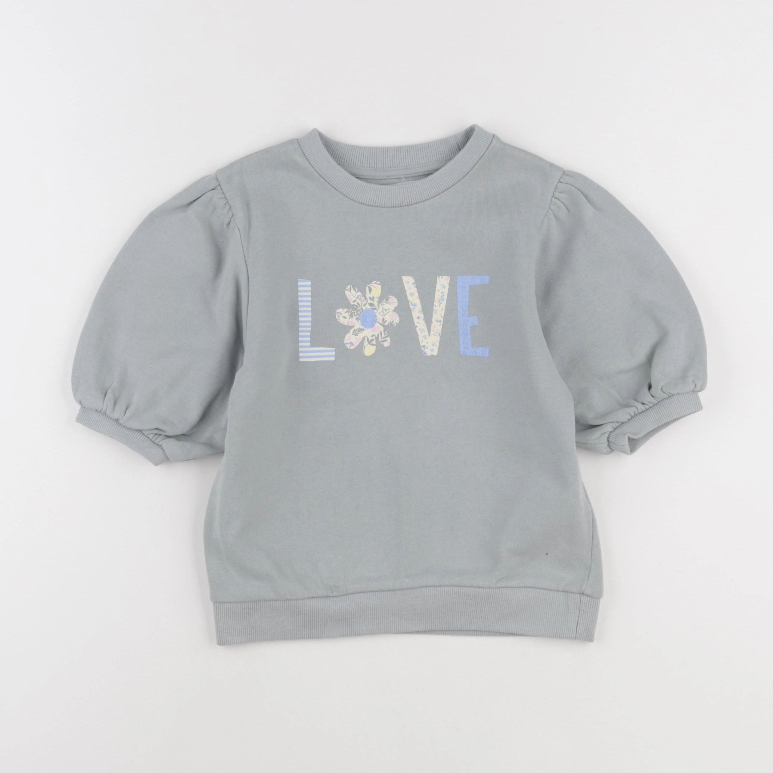 Vertbaudet - sweat bleu - 8 ans