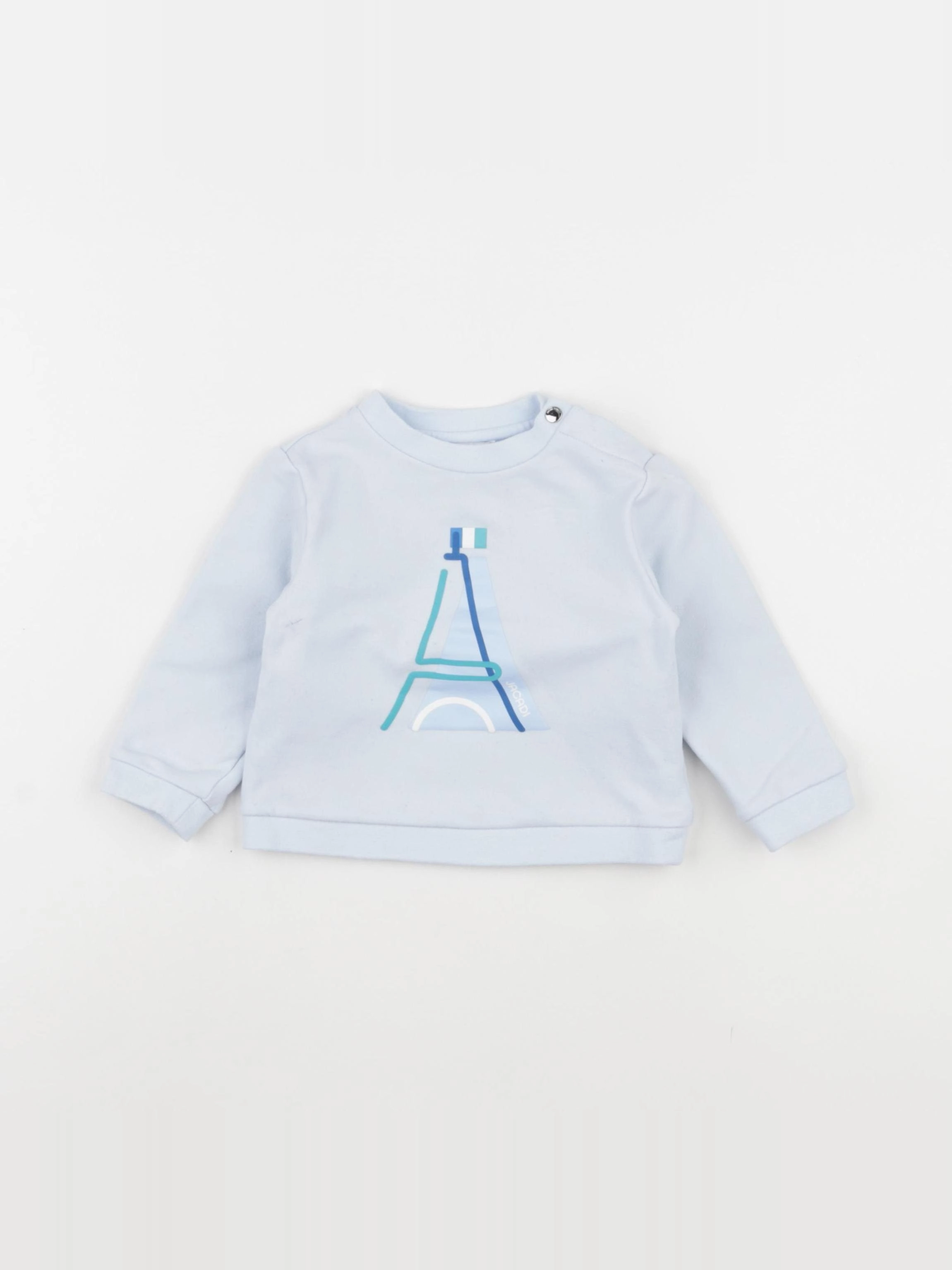 Jacadi - sweat bleu - 12 mois