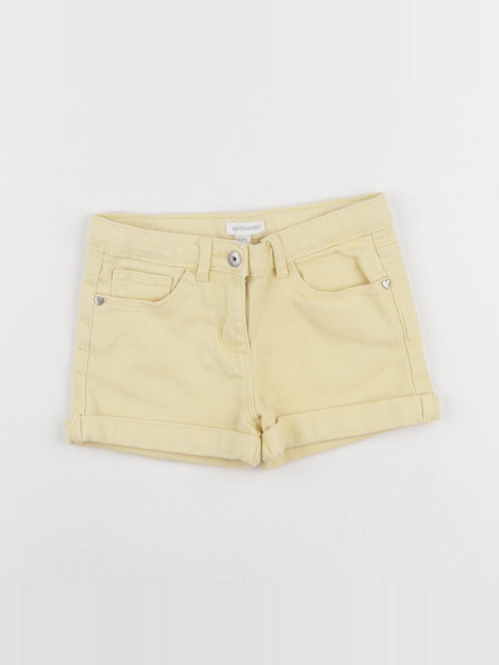 Vertbaudet - short jaune - 6 ans