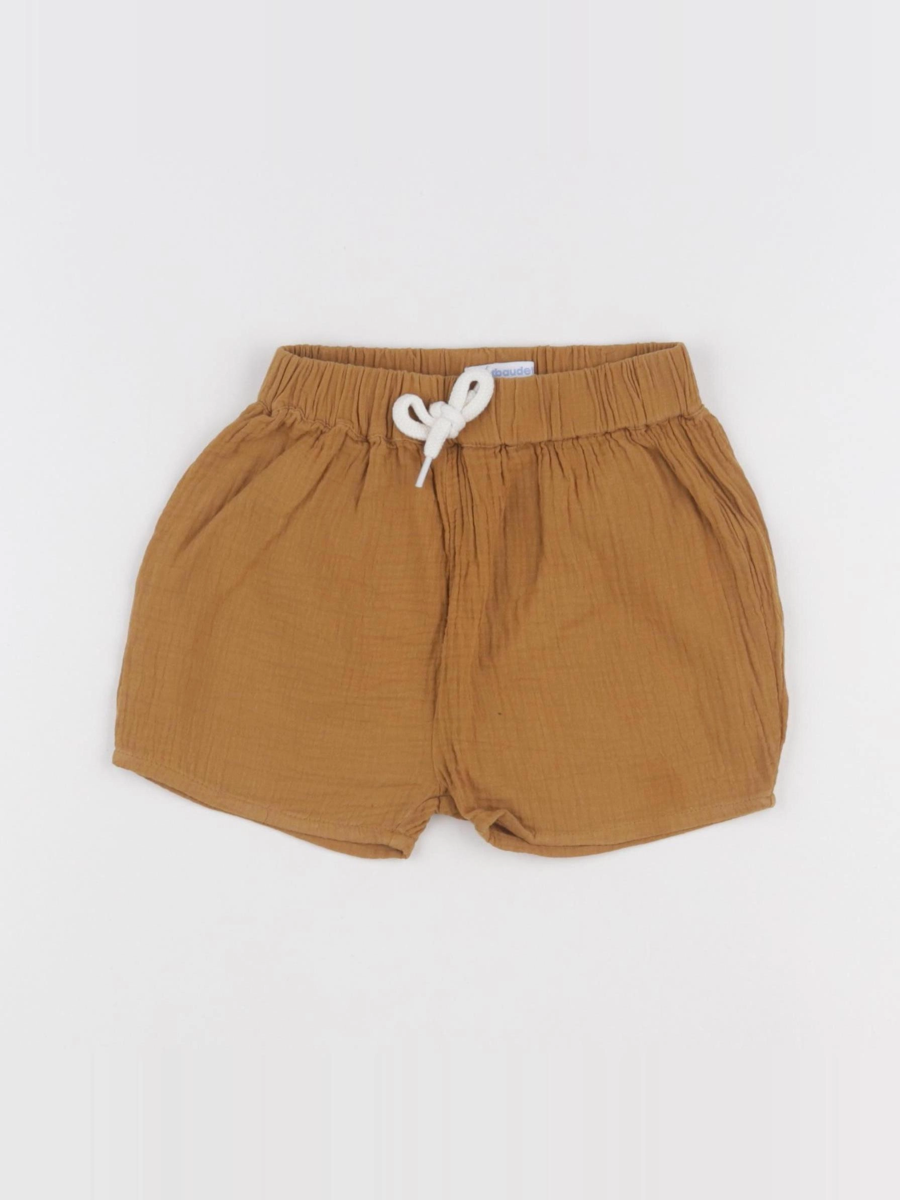 Vertbaudet - short marron - 2 ans