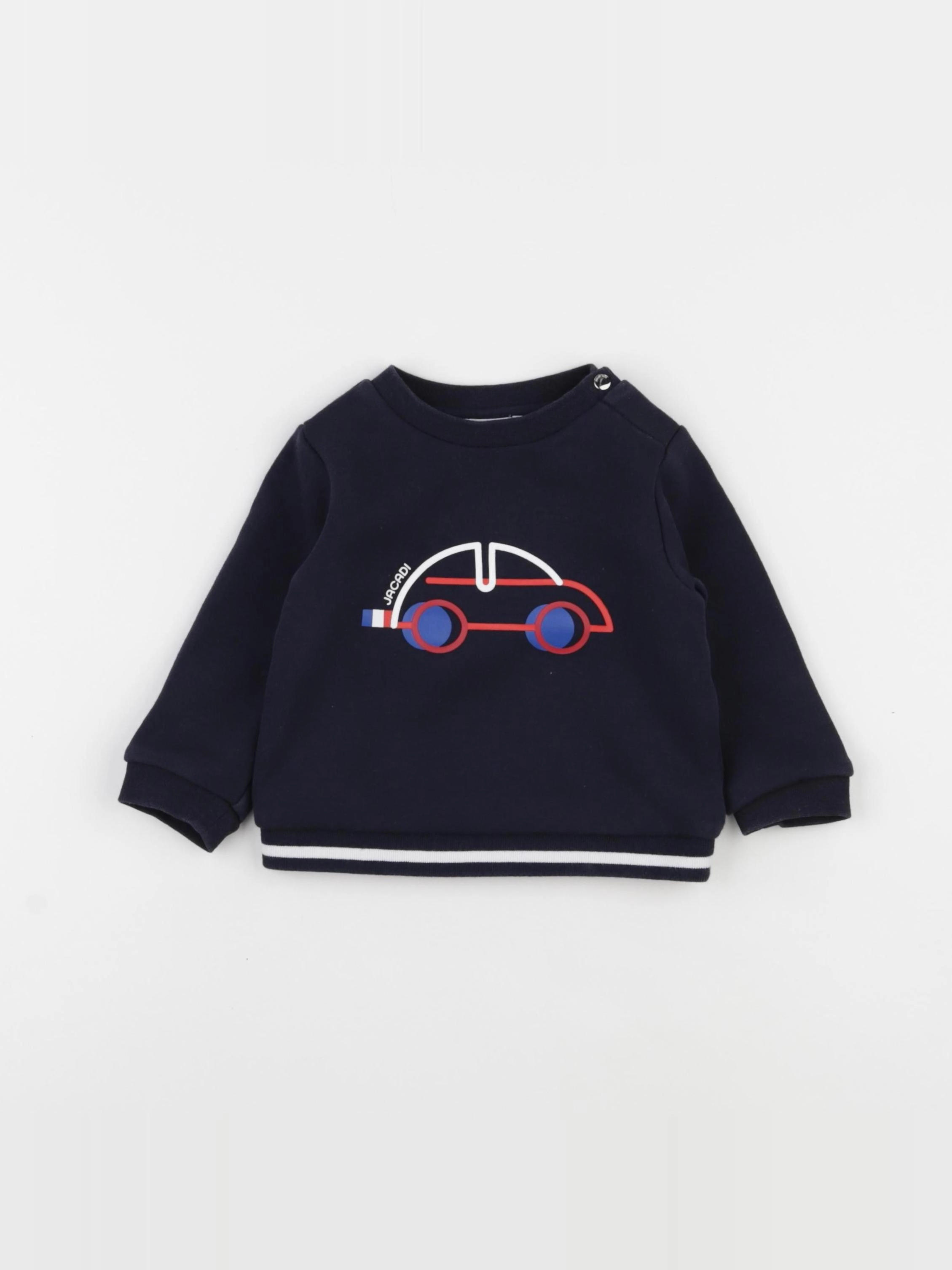 Jacadi - sweat bleu - 12 mois
