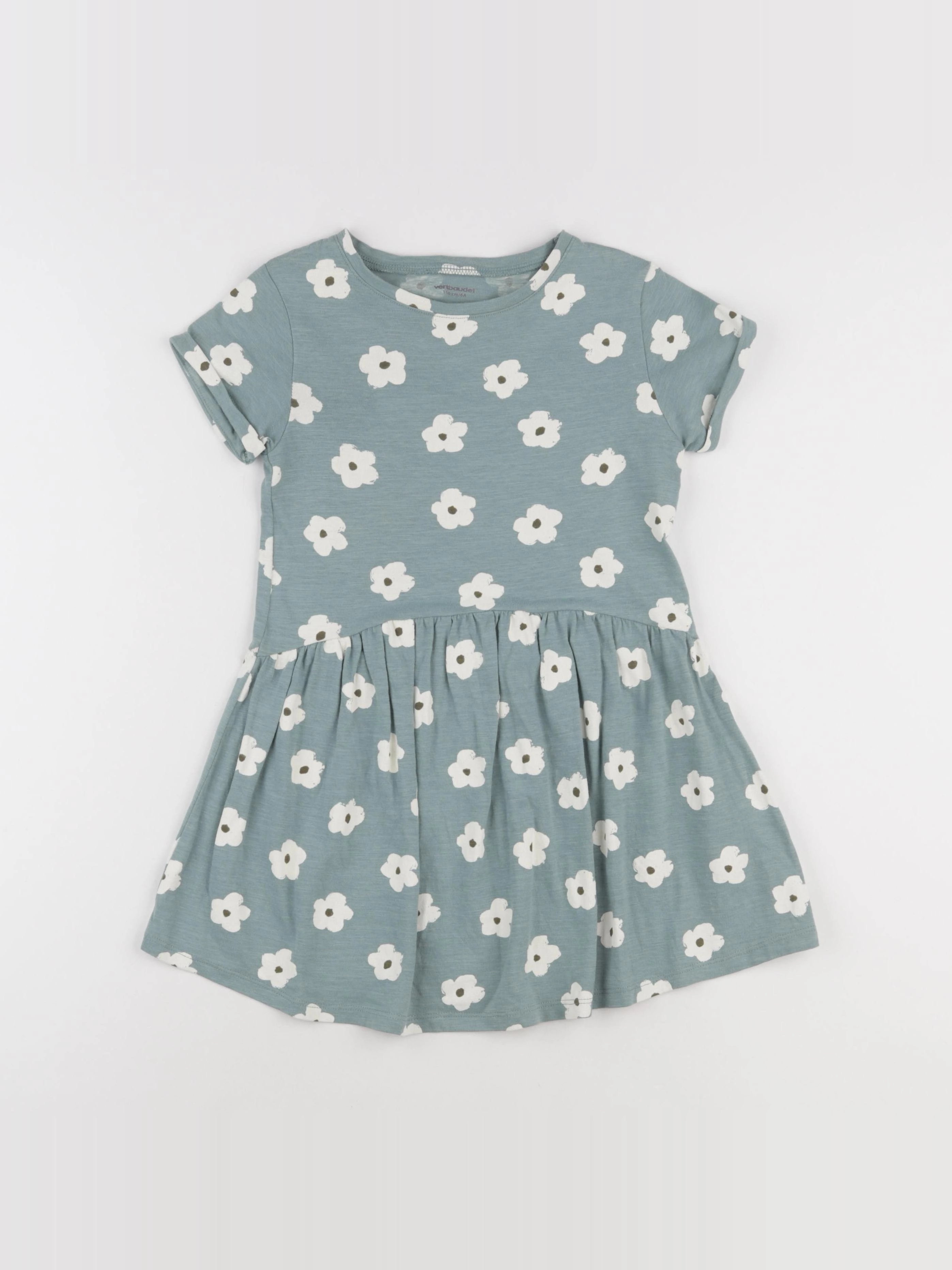 Vertbaudet - robe vert - 6 ans