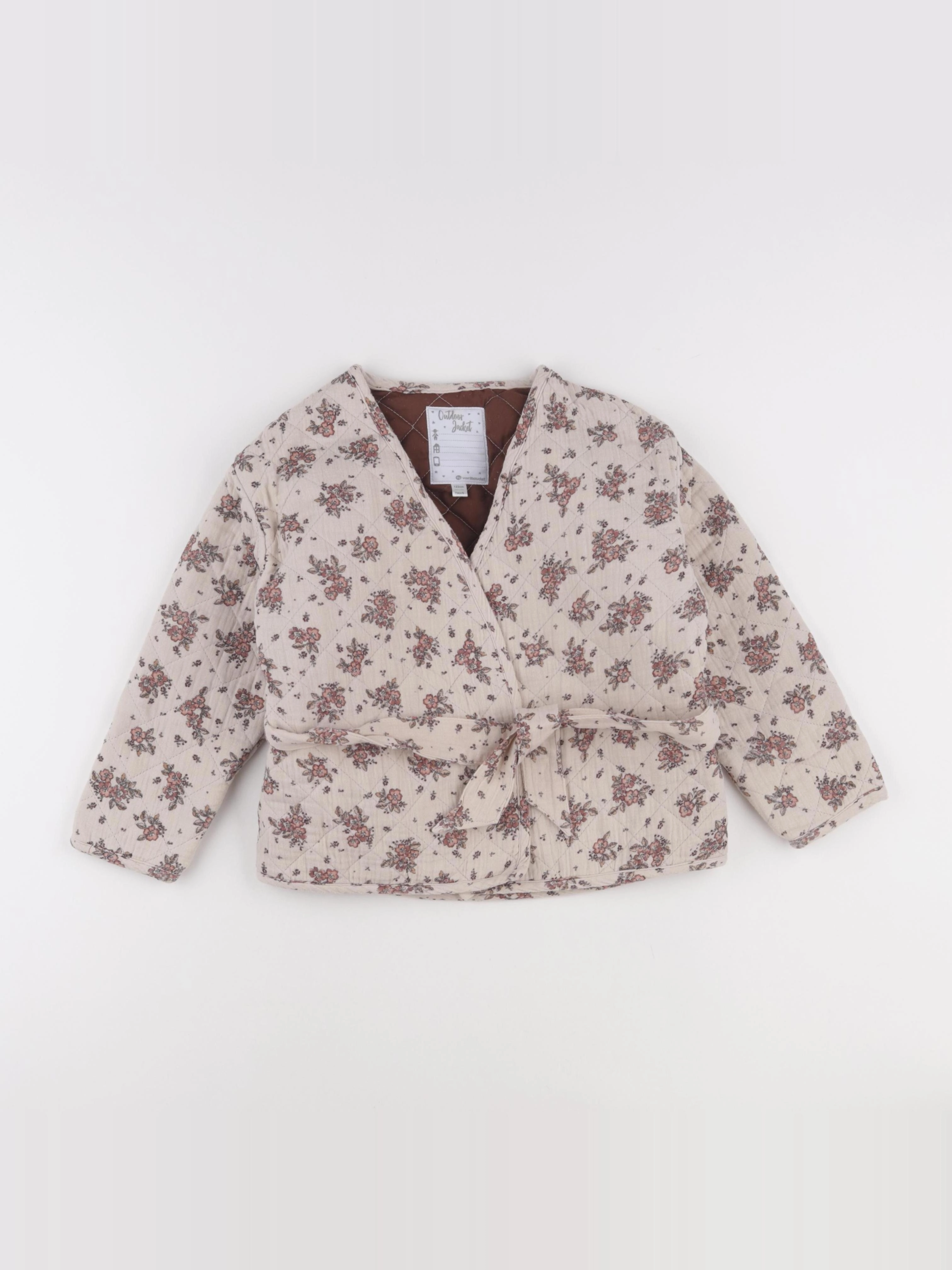 Vertbaudet - veste beige - 7 ans