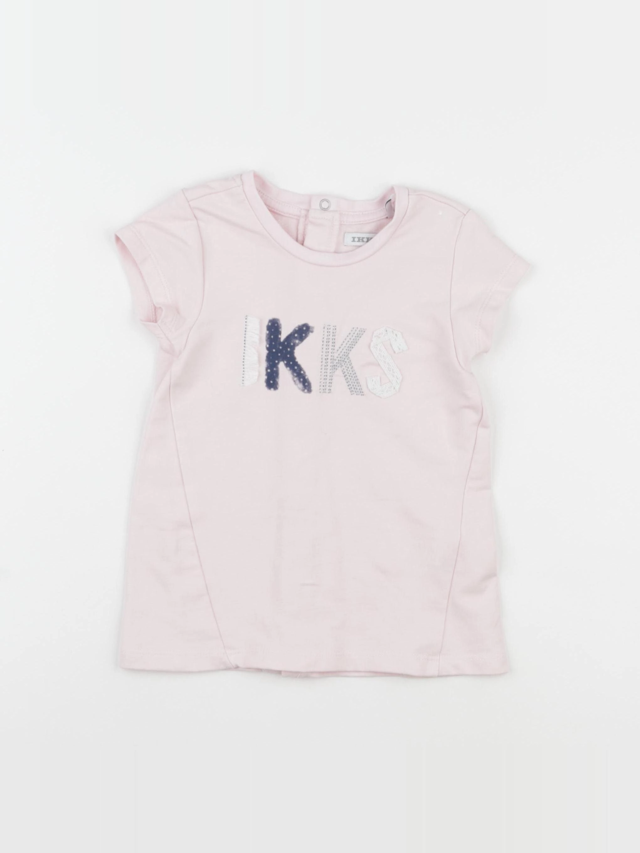 IKKS - tee-shirt rose - 12 mois