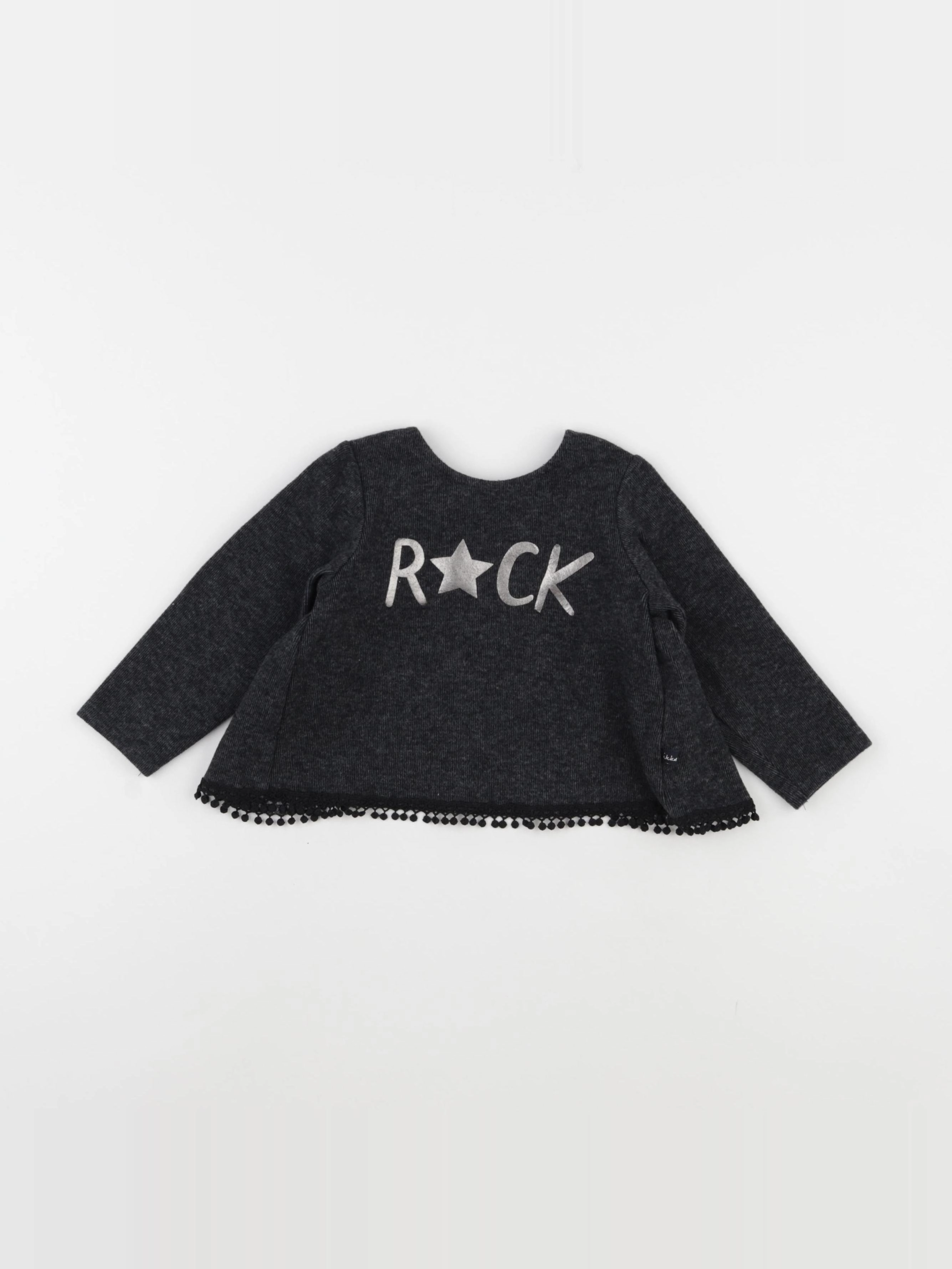 IKKS - sweat noir - 18 mois