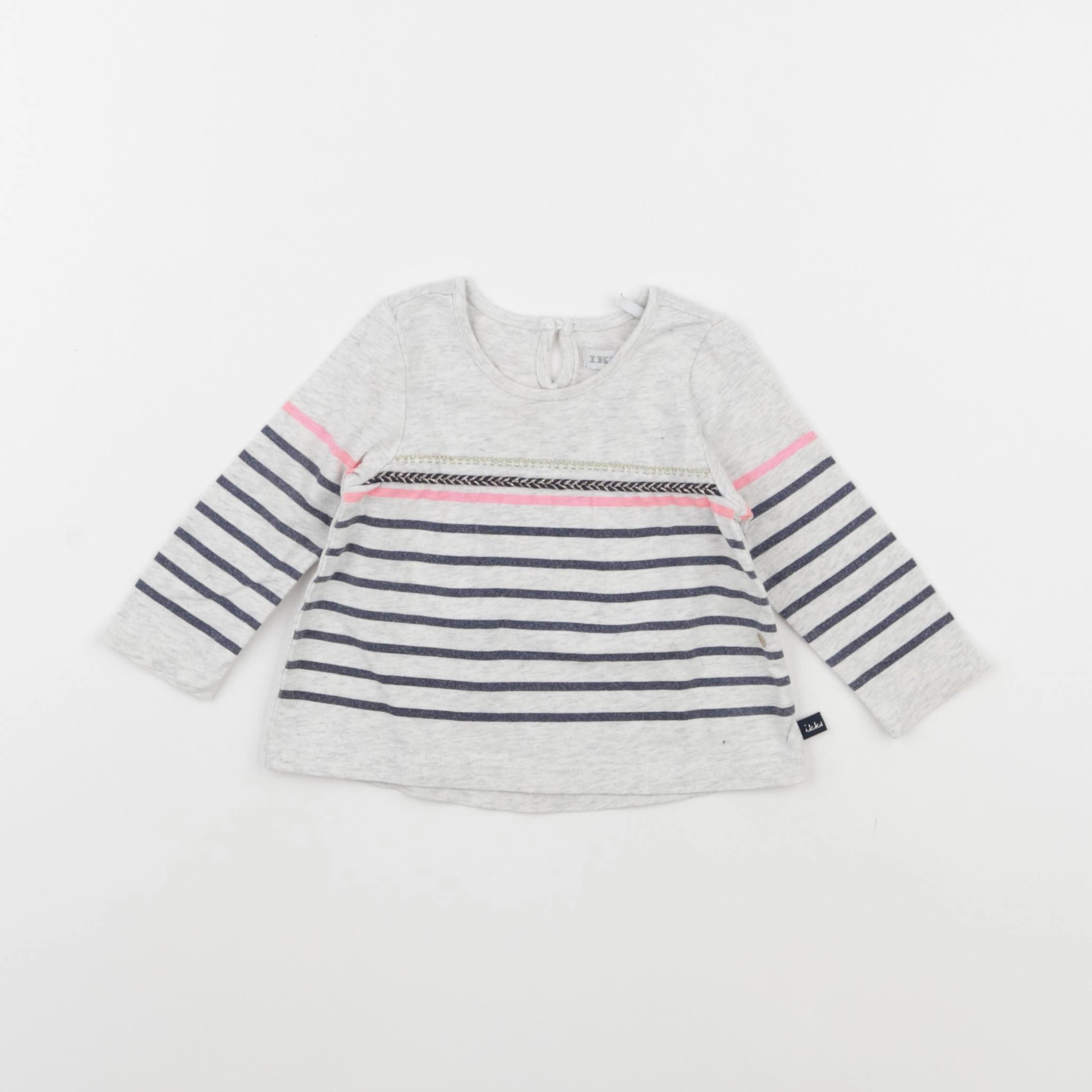 IKKS - tee-shirt gris - 6 mois