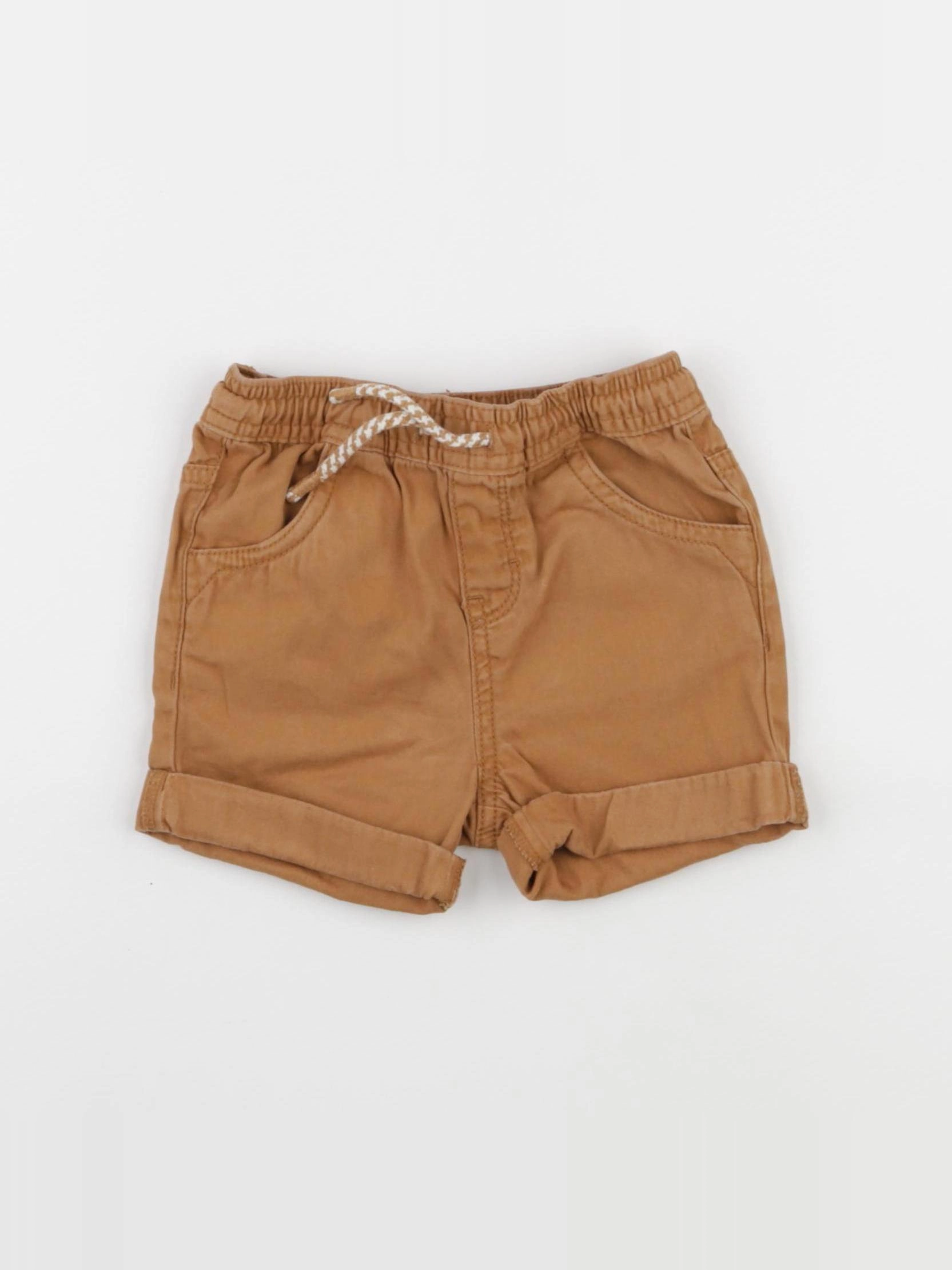 Vertbaudet - short marron - 18 mois