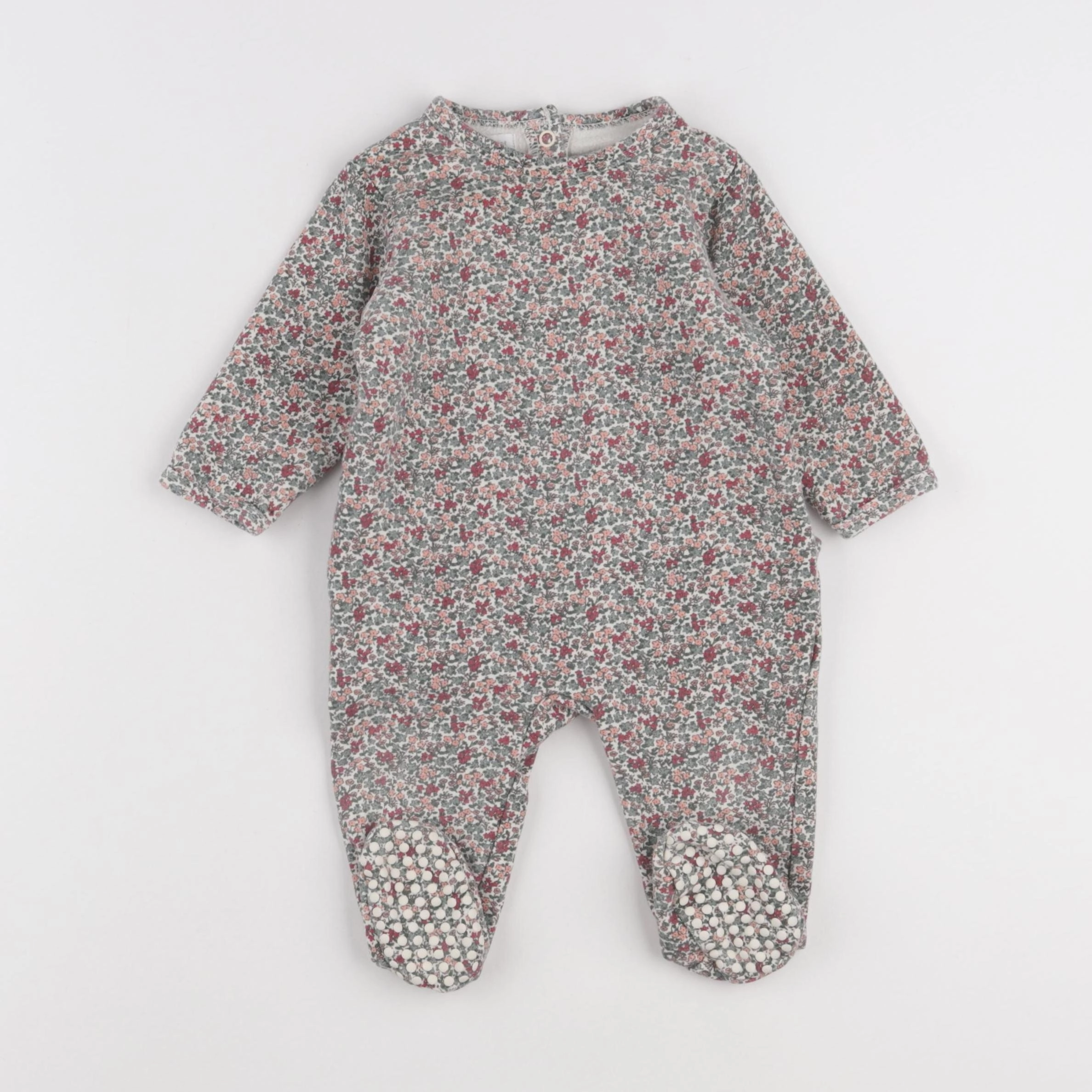 Vertbaudet - pyjama coton vert - 9 mois