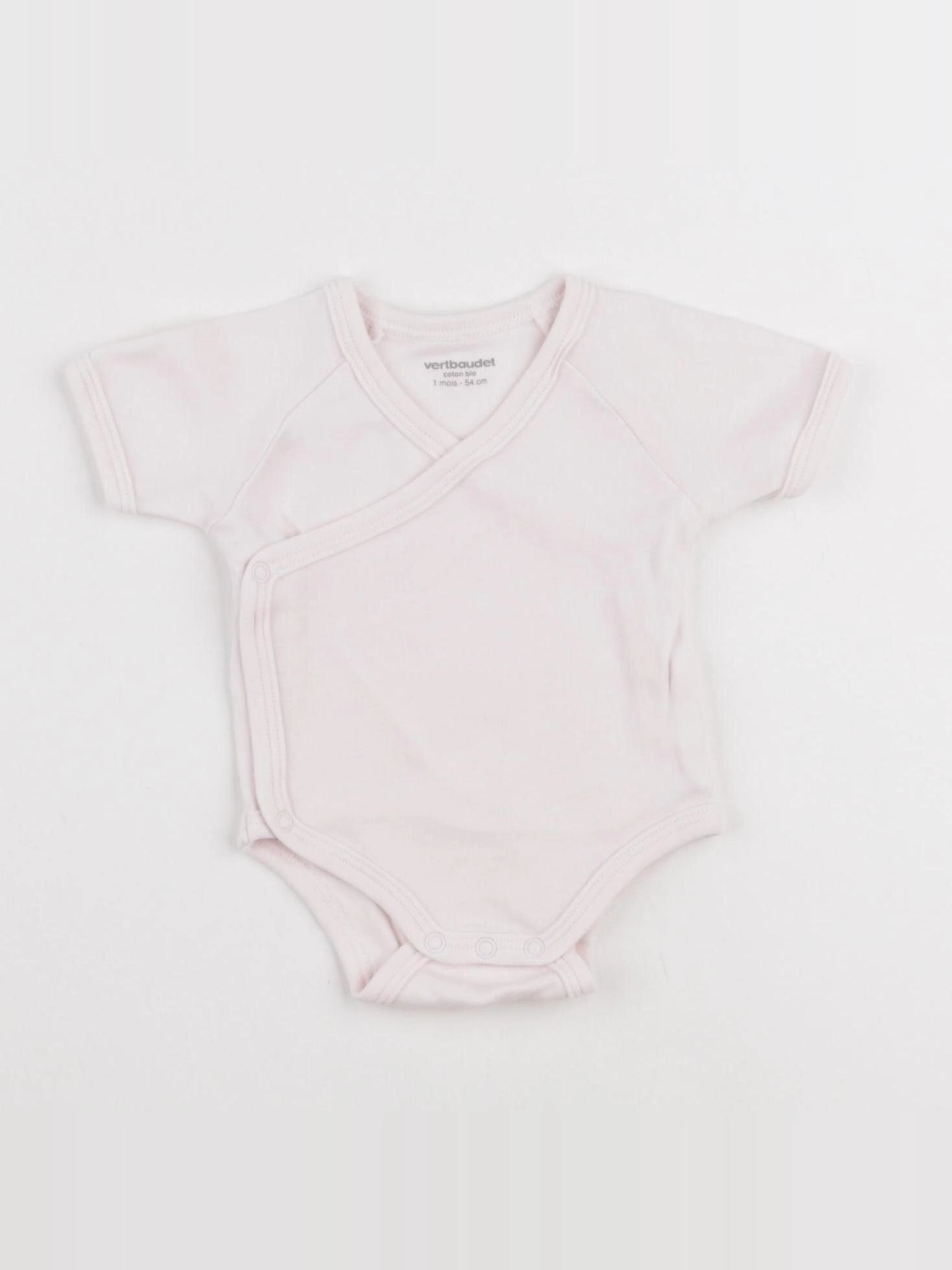 Vertbaudet - body rose - 1 mois