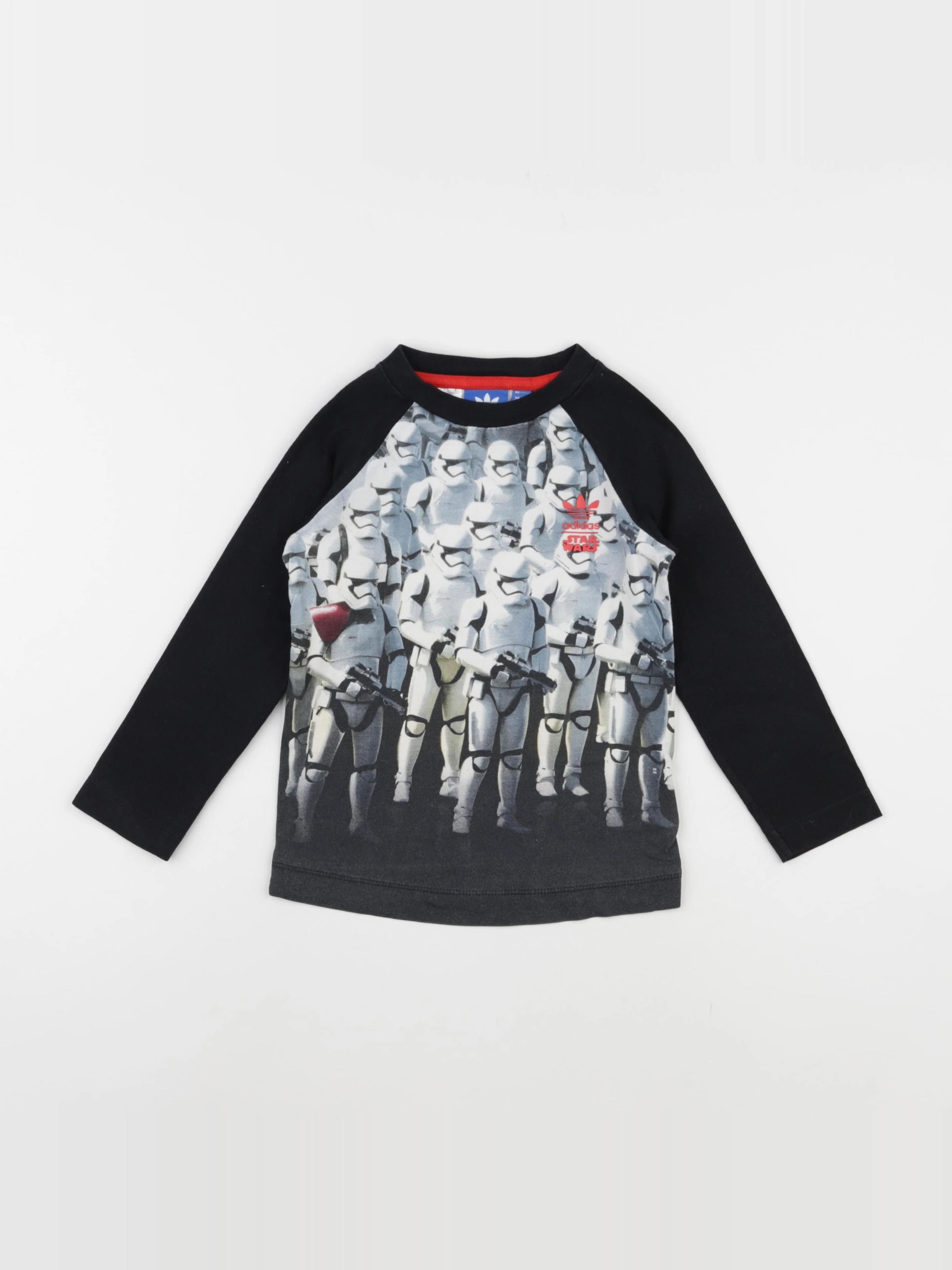 Adidas - tee-shirt bleu, noir - 3 ans