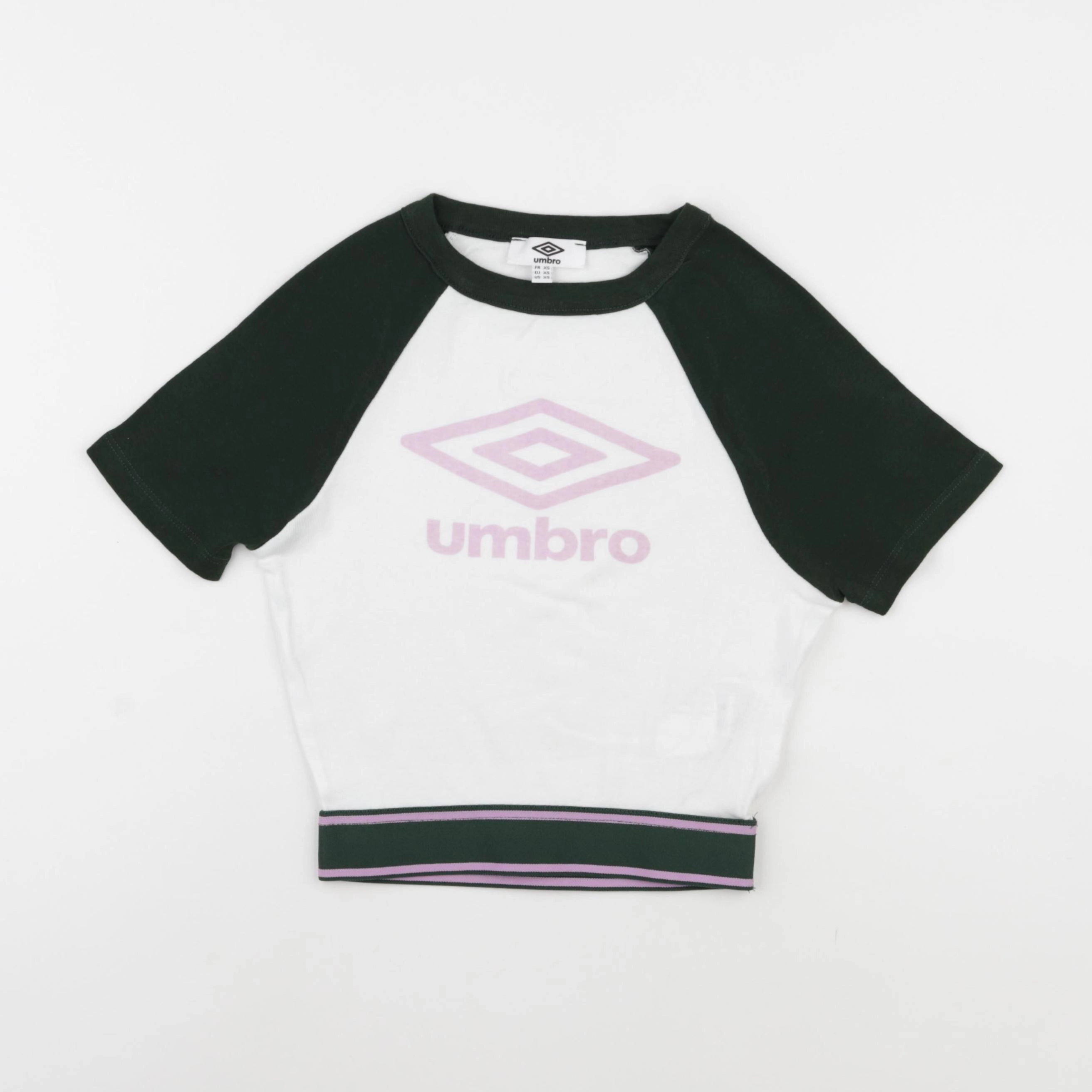 Umbro - tee-shirt beige, vert - 10/12 ans