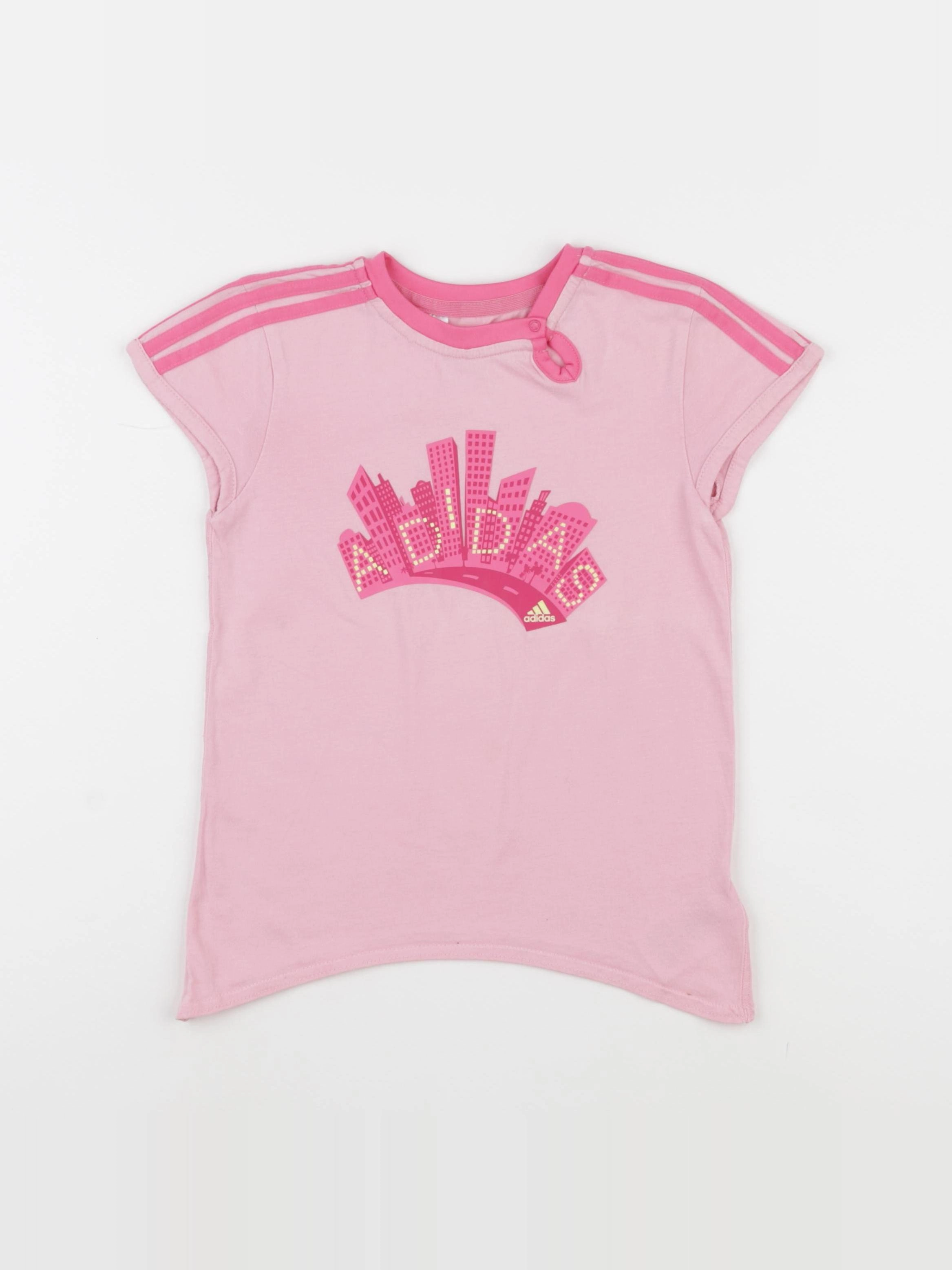 Adidas - tee-shirt rose - 3/4 ans