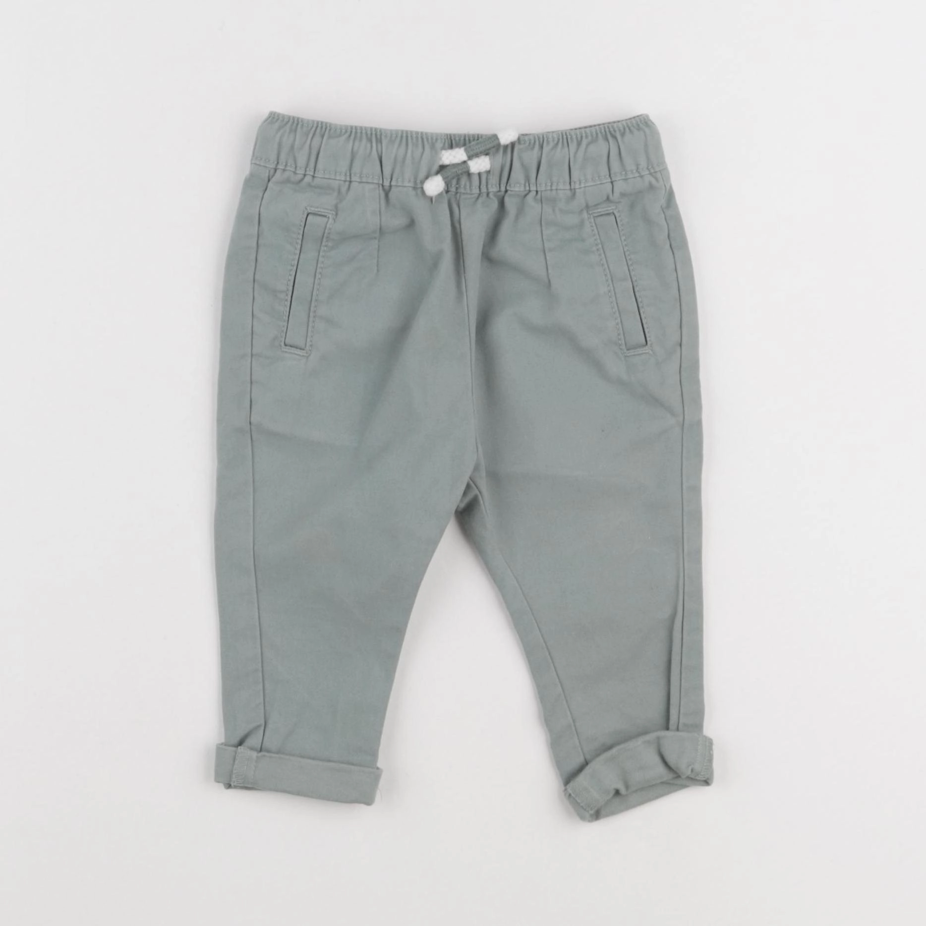 Vertbaudet - pantalon vert - 6 mois