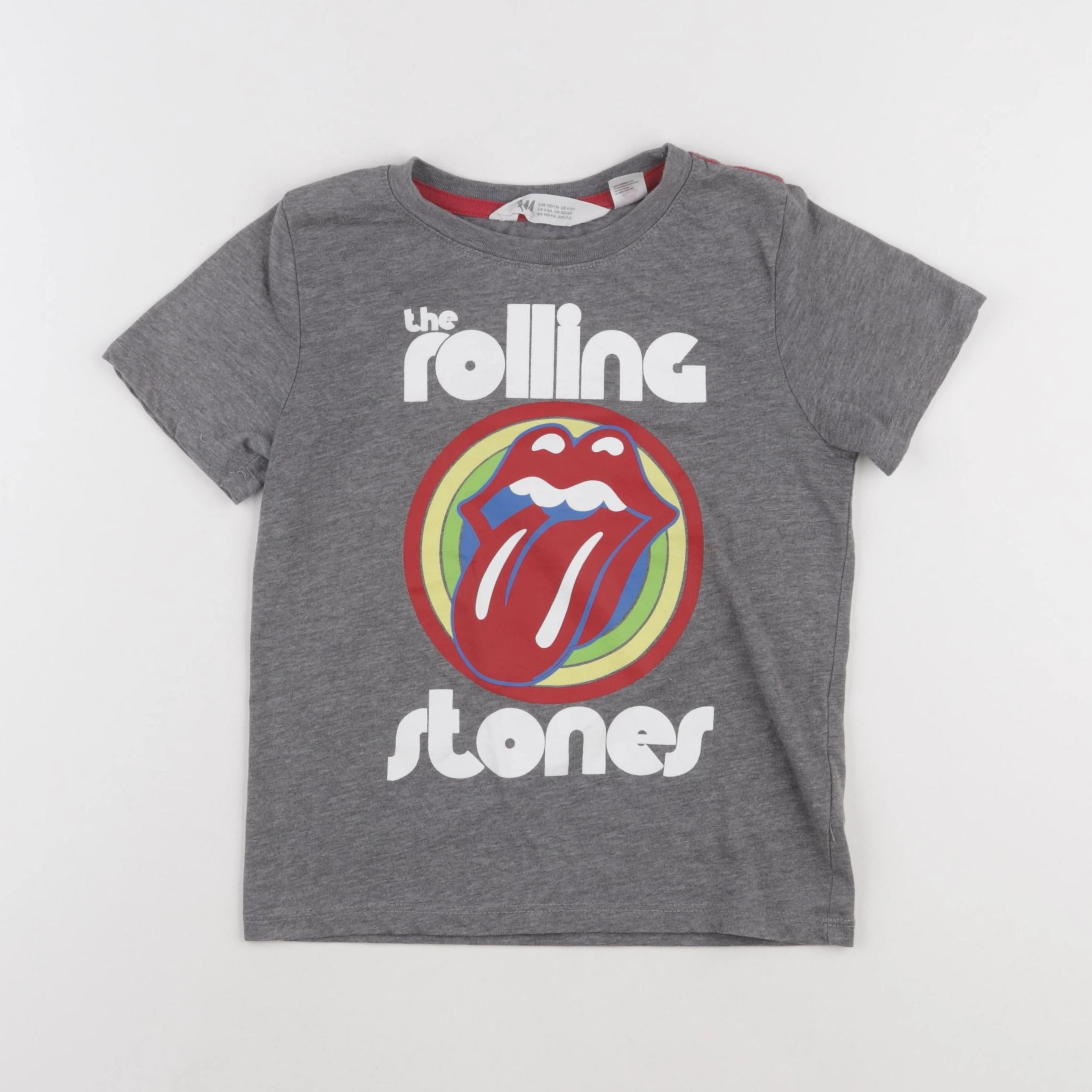 H&M - tee-shirt gris - 4/6 ans