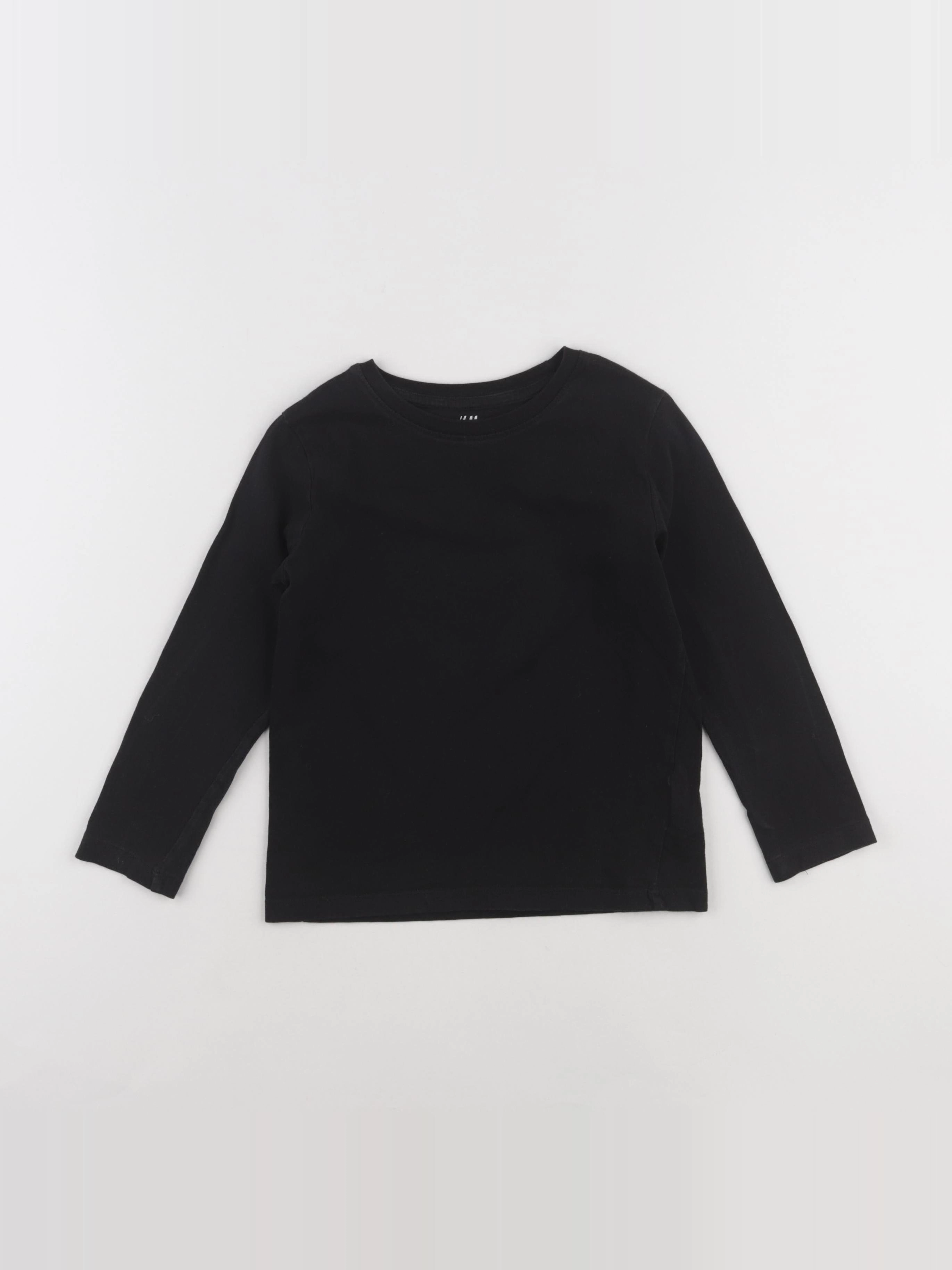 H&M - tee-shirt noir - 4/6 ans
