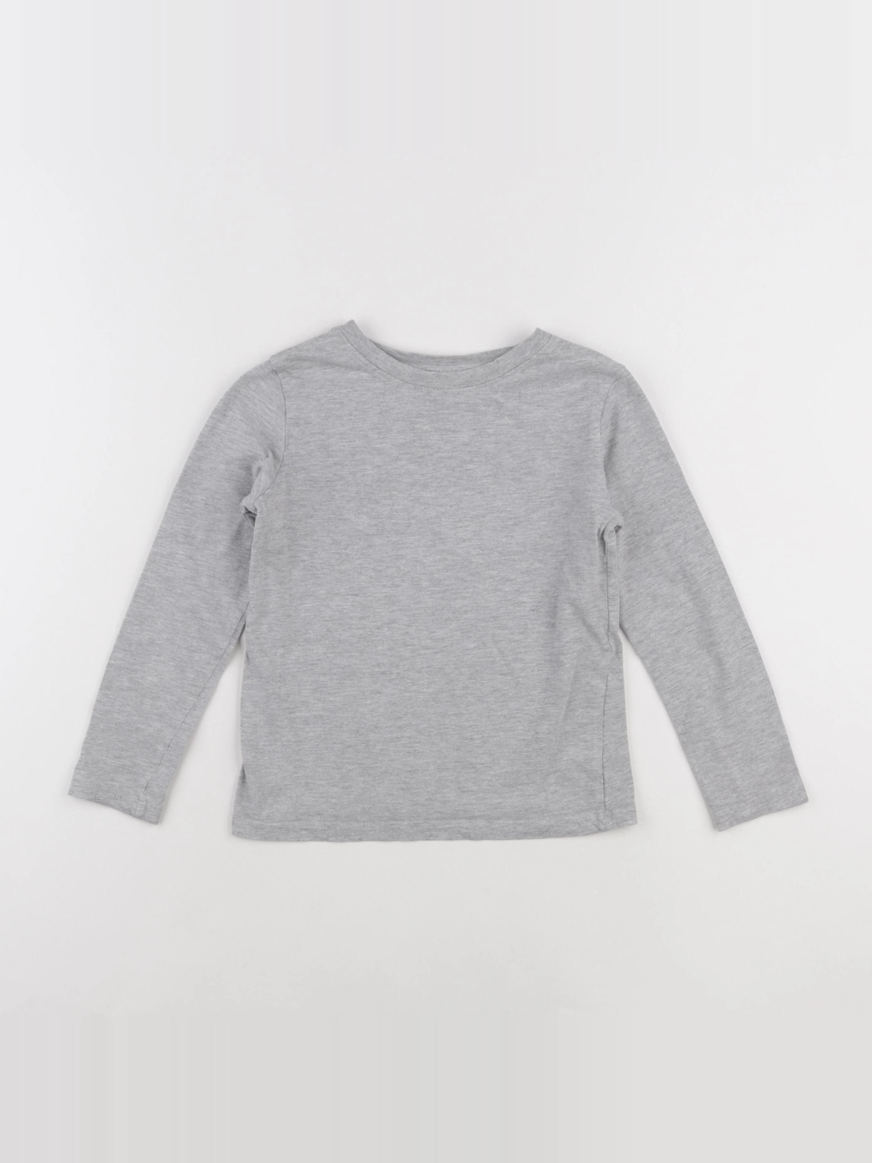 H&M - tee-shirt gris - 4/6 ans