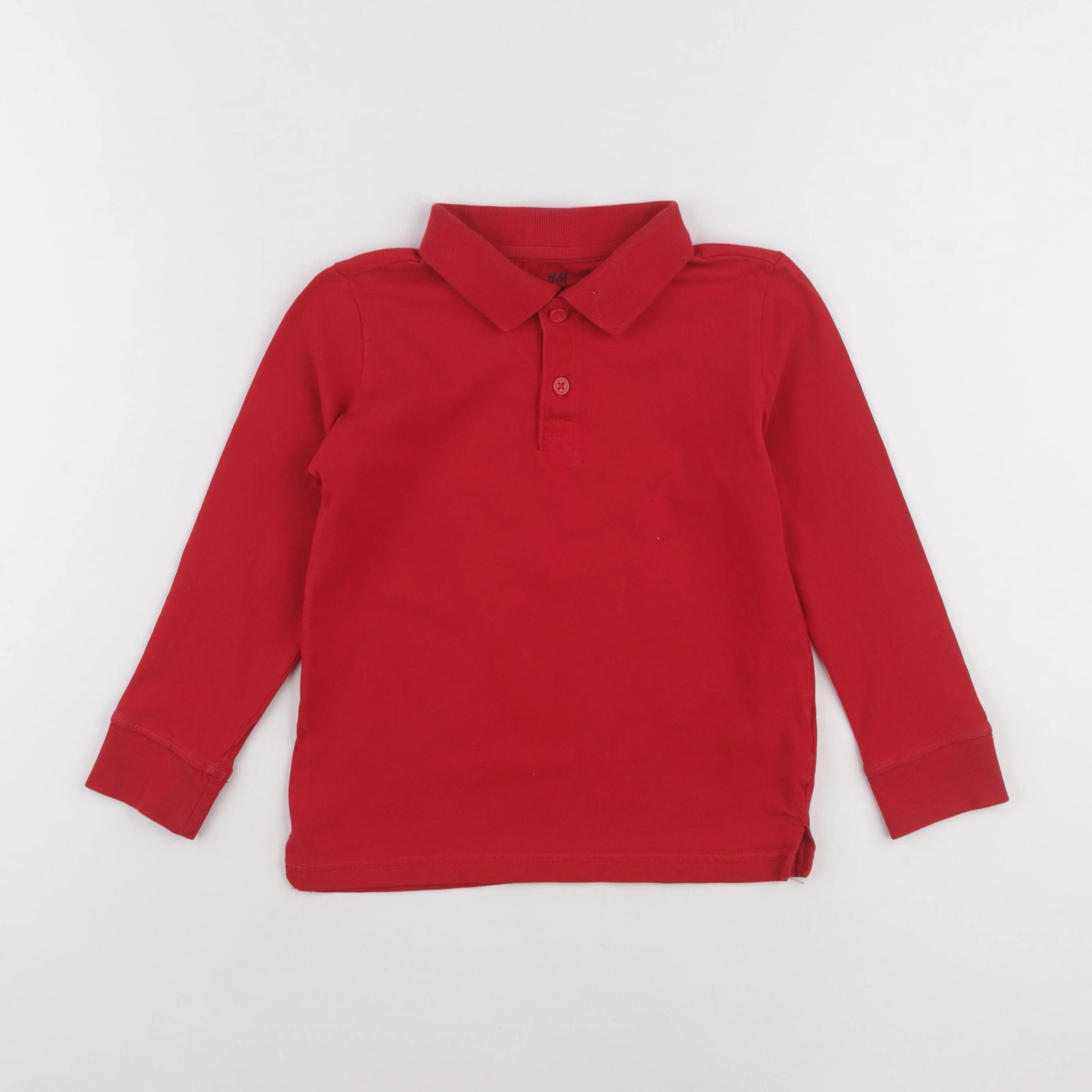H&M - polo rouge - 4/6 ans