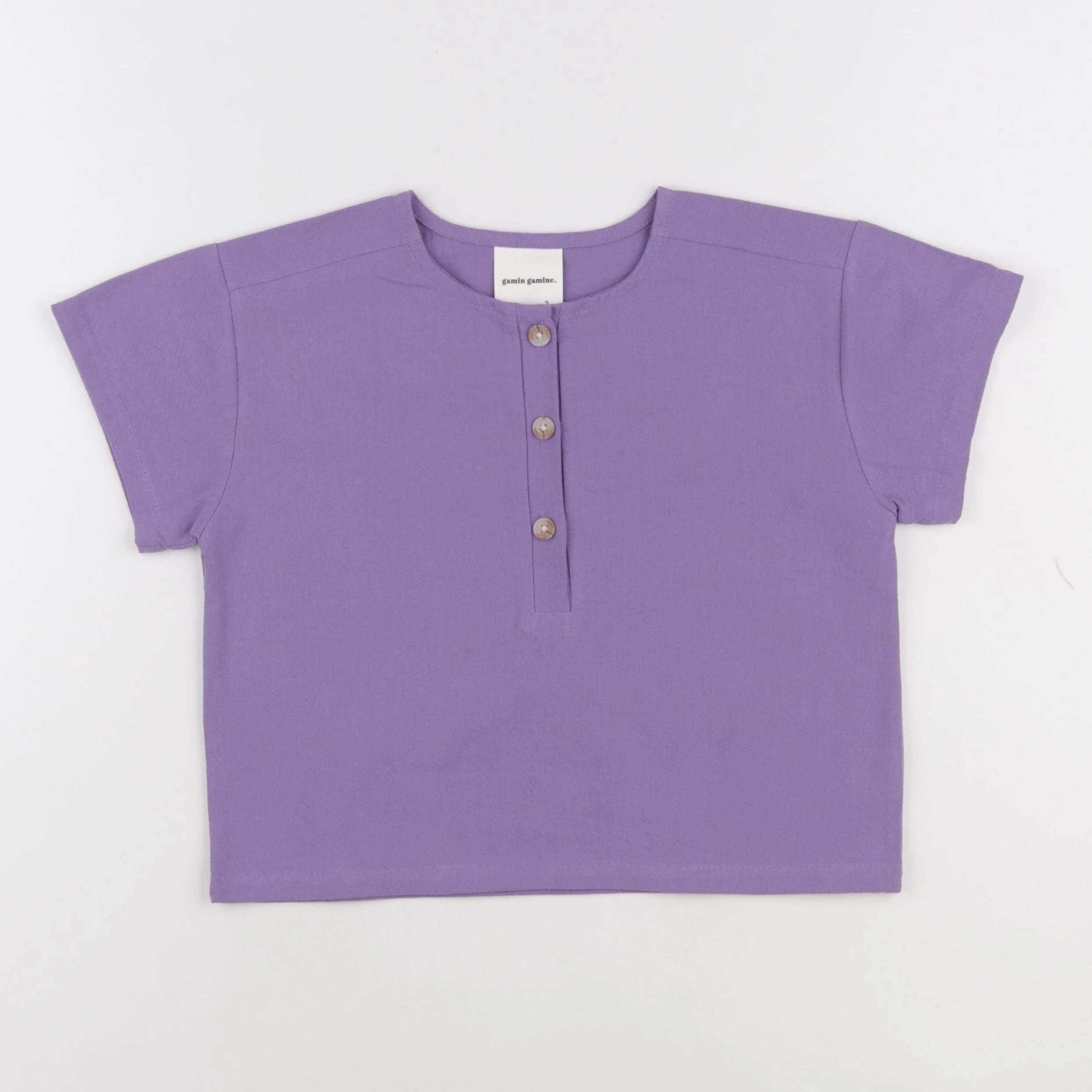 Gamin gamine - blouse violet - 2 ans