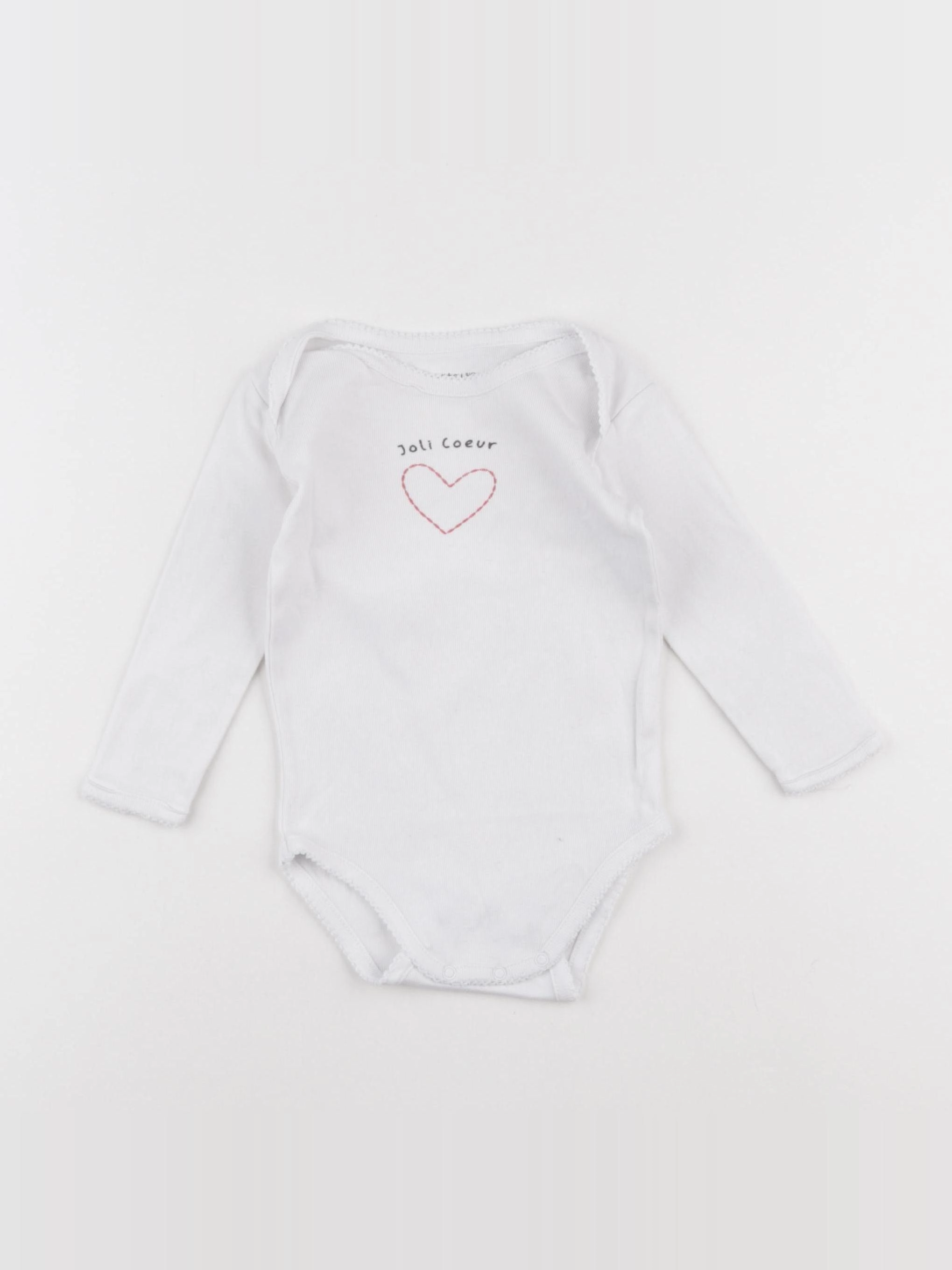 Boutchou - body blanc - 12 mois