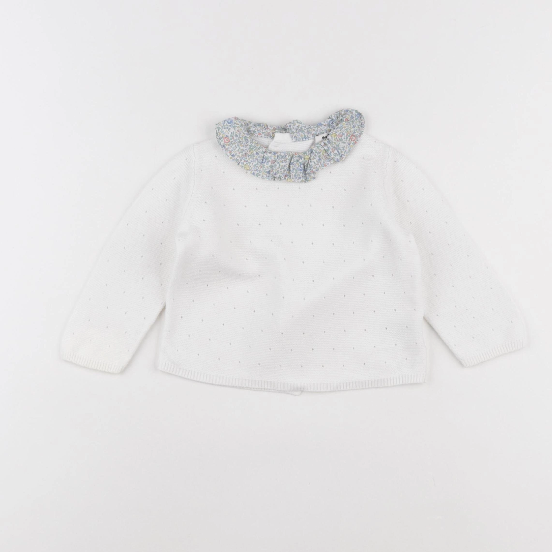 Cyrillus - pull blanc - 12 mois