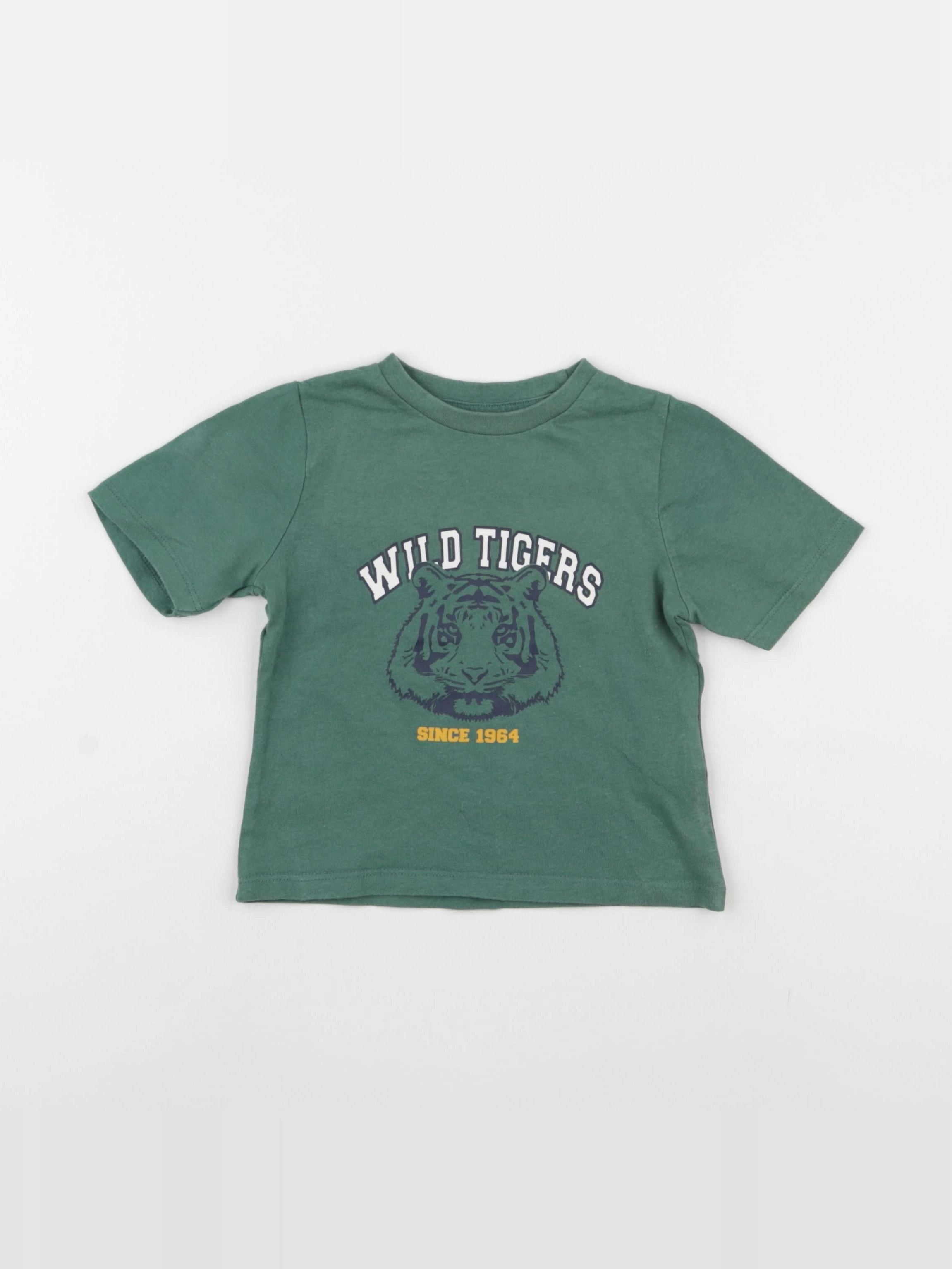 Vertbaudet - tee-shirt vert - 2 ans