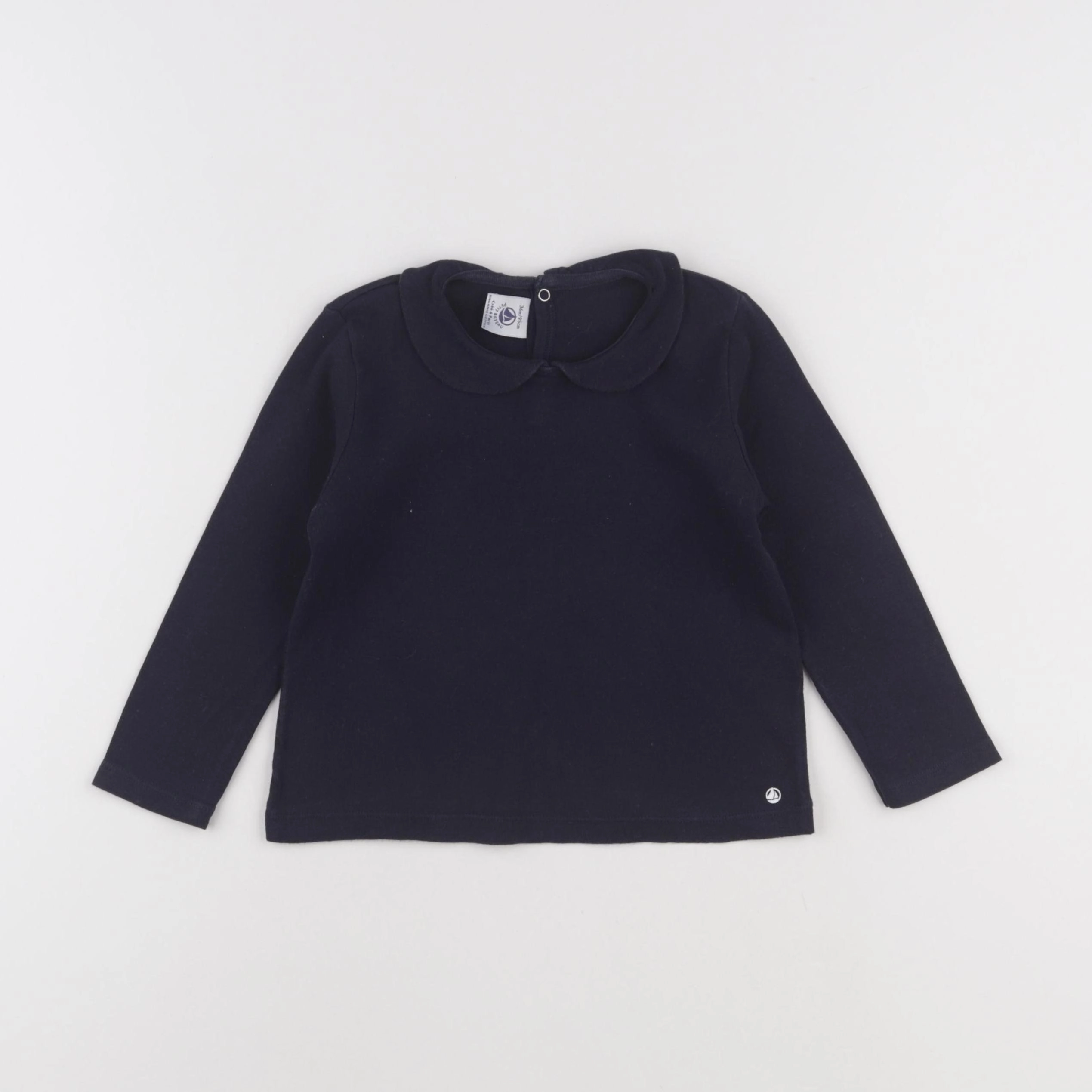 Petit Bateau - tee-shirt bleu - 36 mois