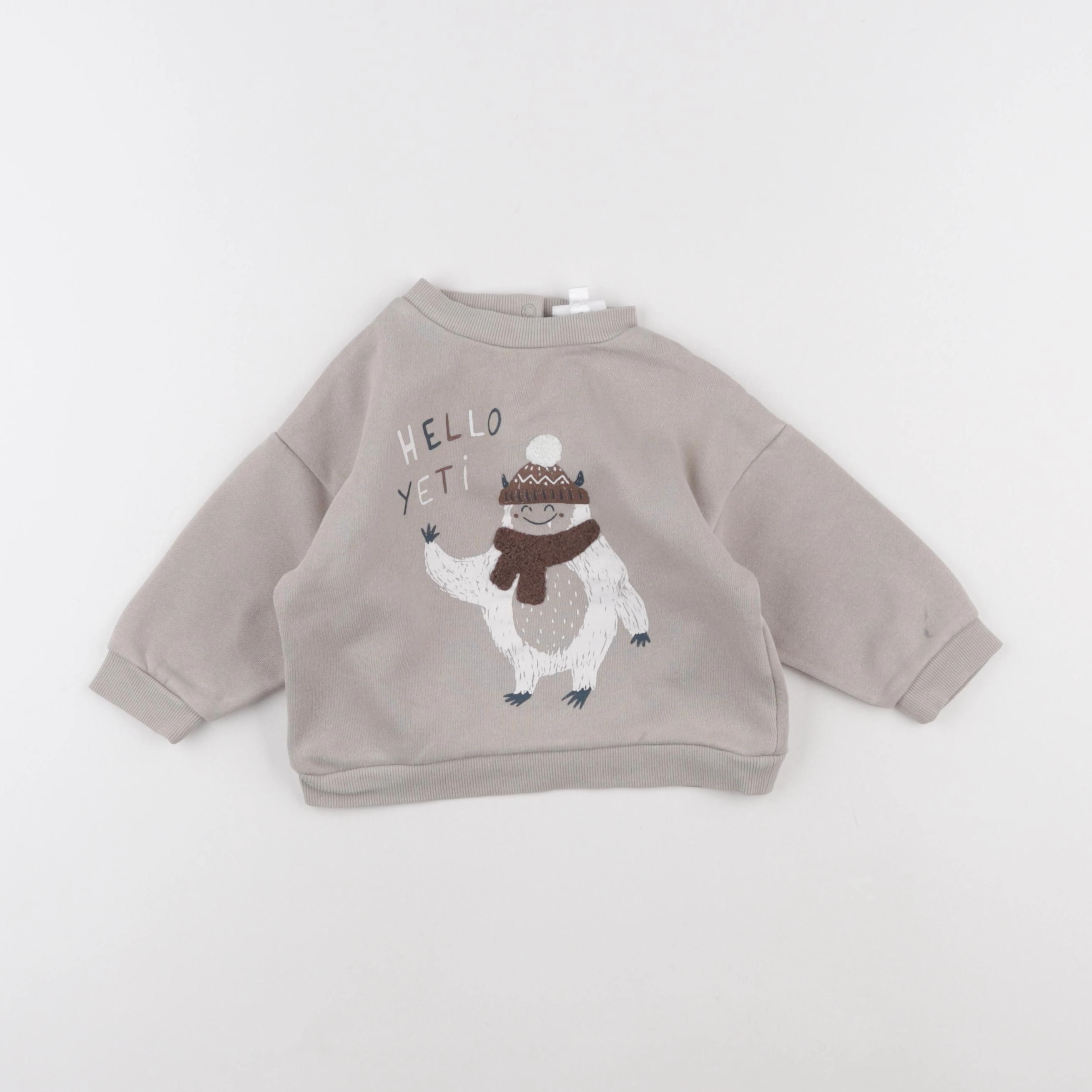 Vertbaudet - sweat beige - 18 mois