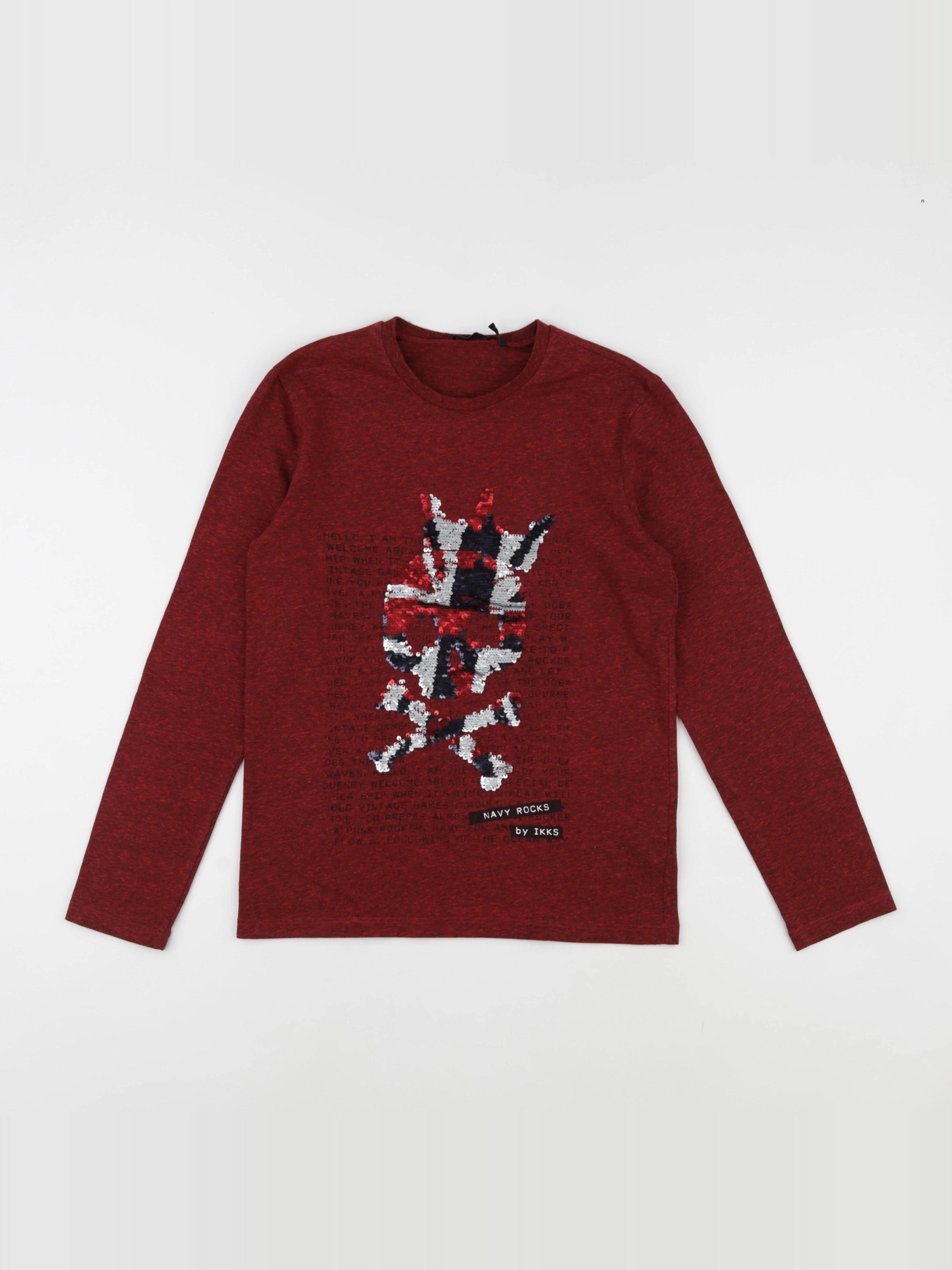 IKKS - tee-shirt rouge - 10 ans