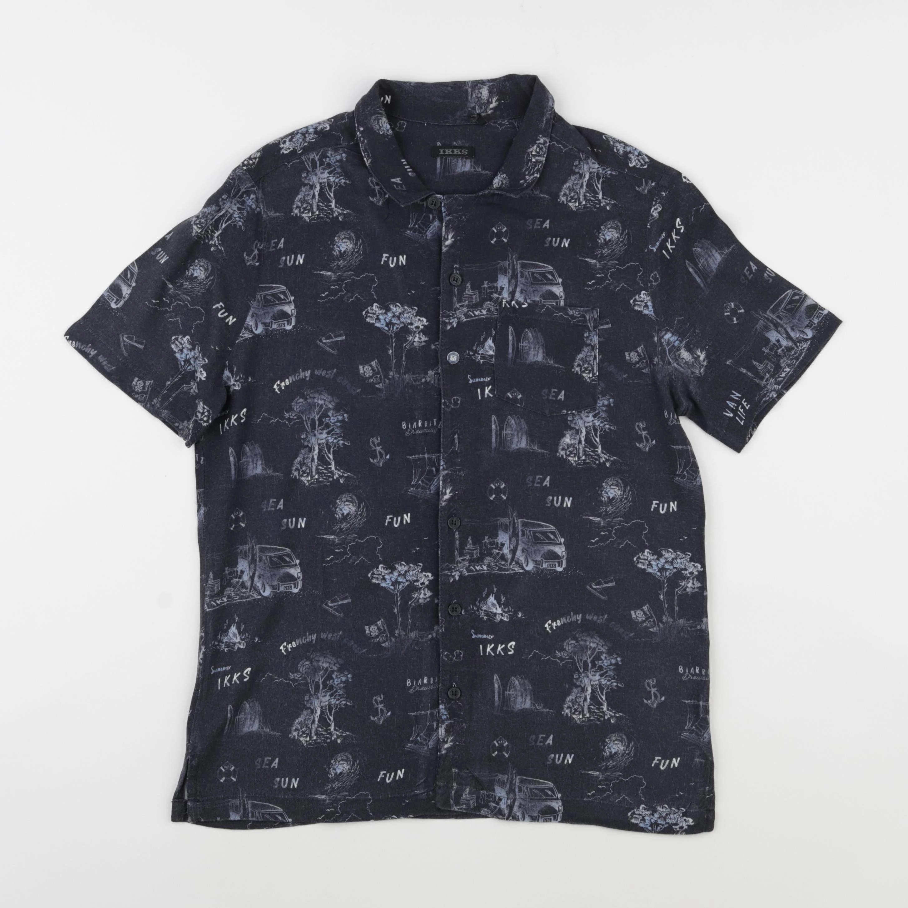 IKKS - chemise gris - 10 ans