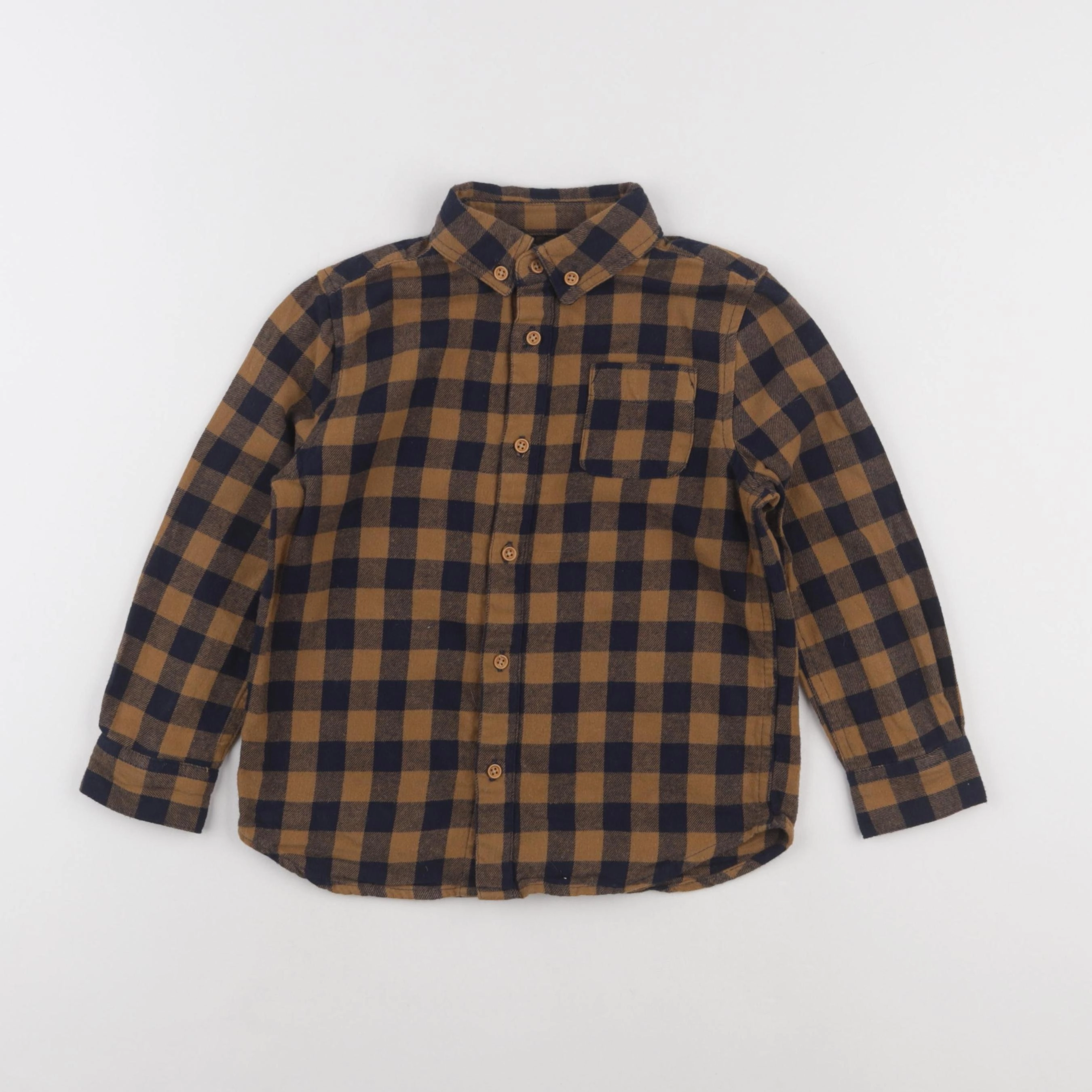 Monoprix - chemise marron - 4 ans