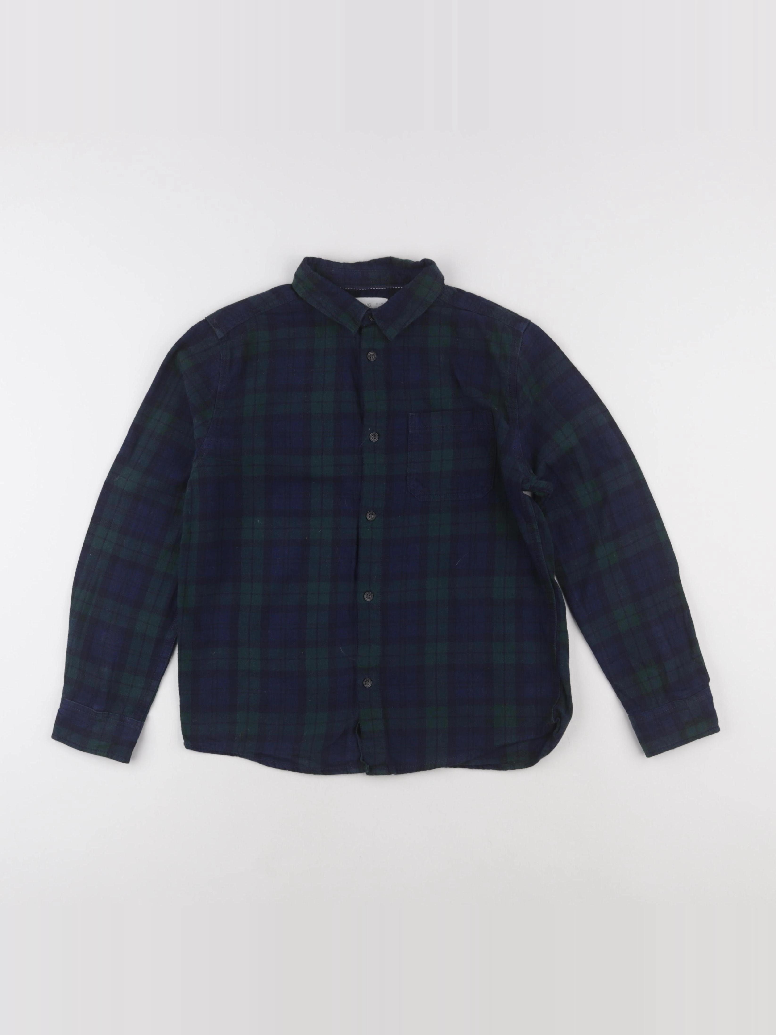 Mango - chemise bleu, vert - 10 ans