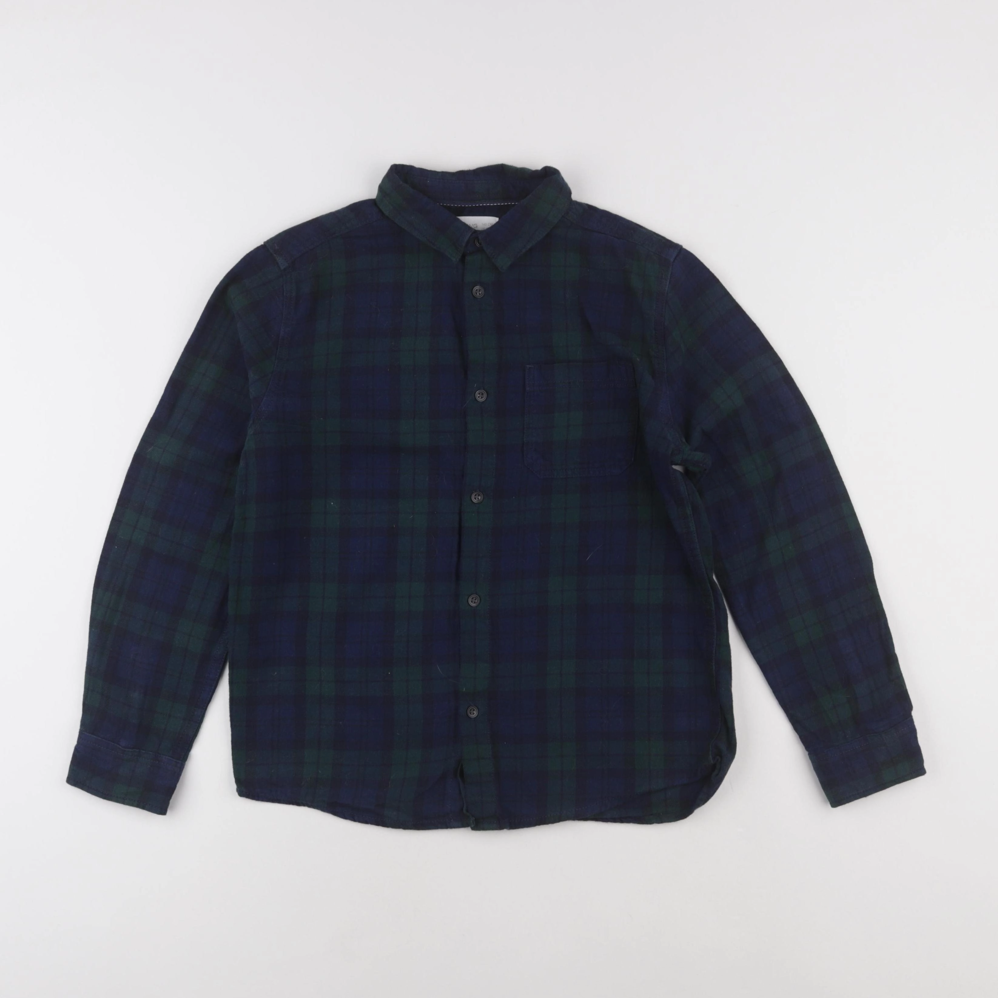 Mango - chemise bleu, vert - 10 ans