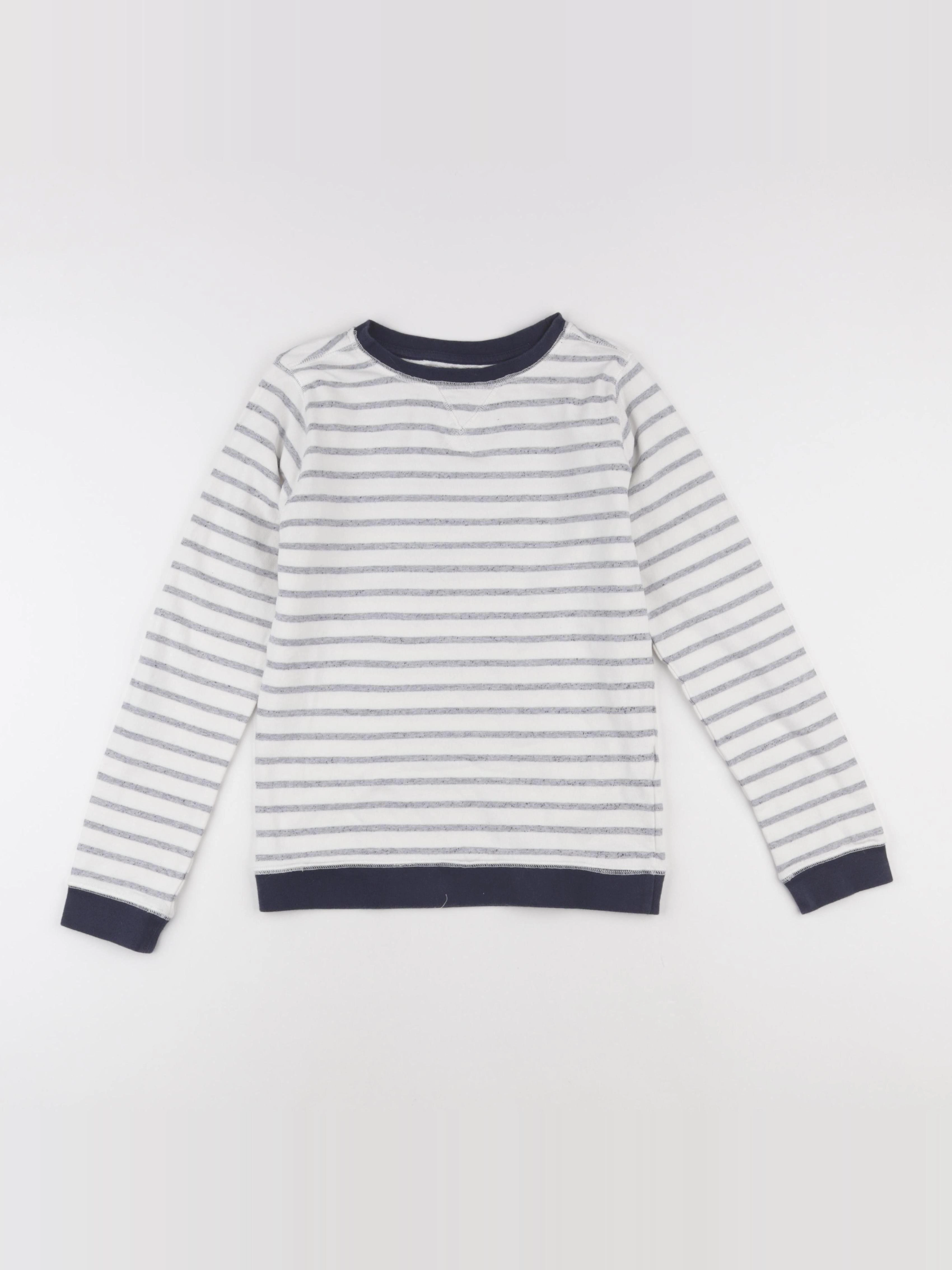 Monoprix - tee-shirt blanc, bleu - 12 ans