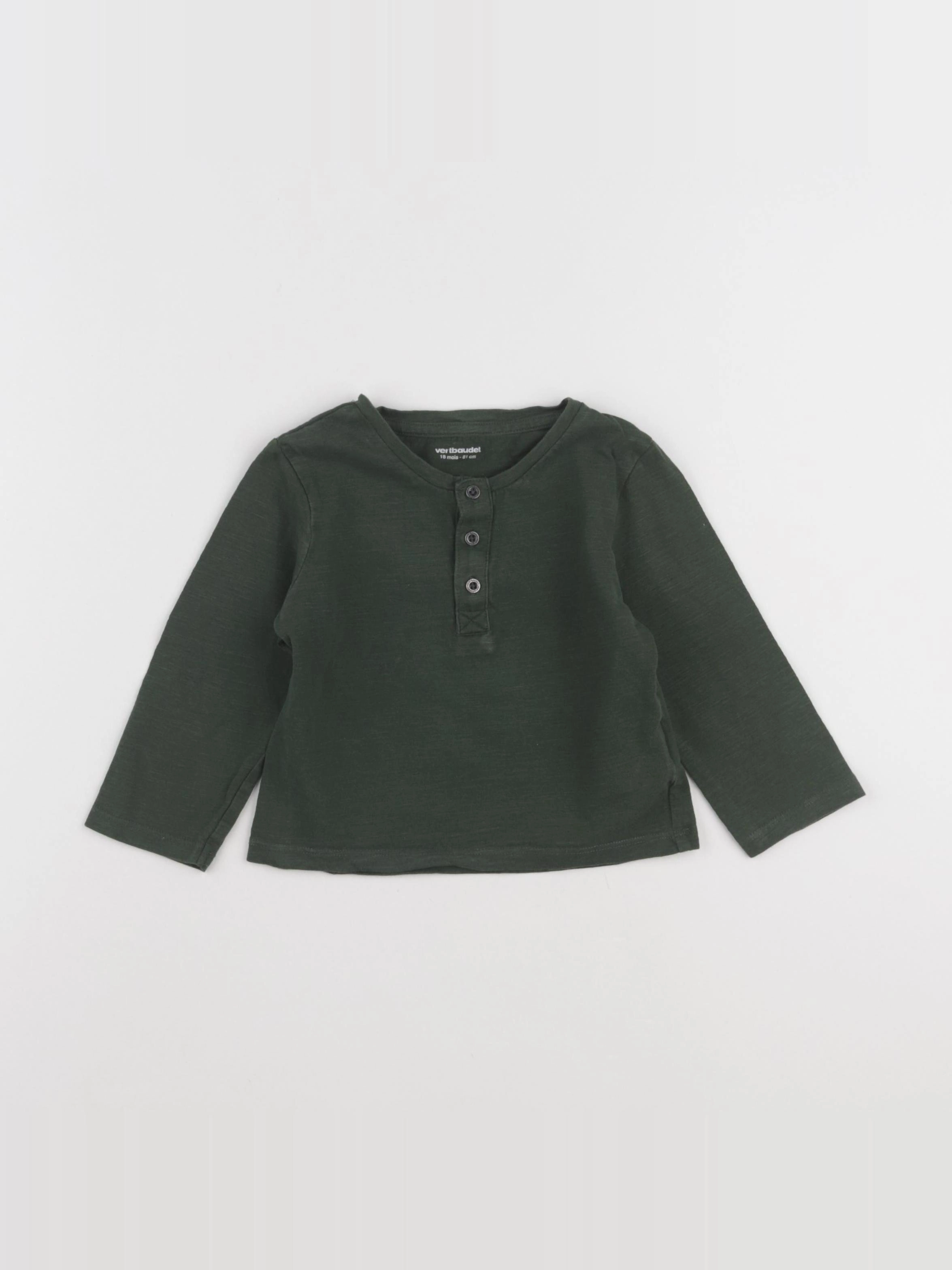 Vertbaudet - tee-shirt vert - 18 mois