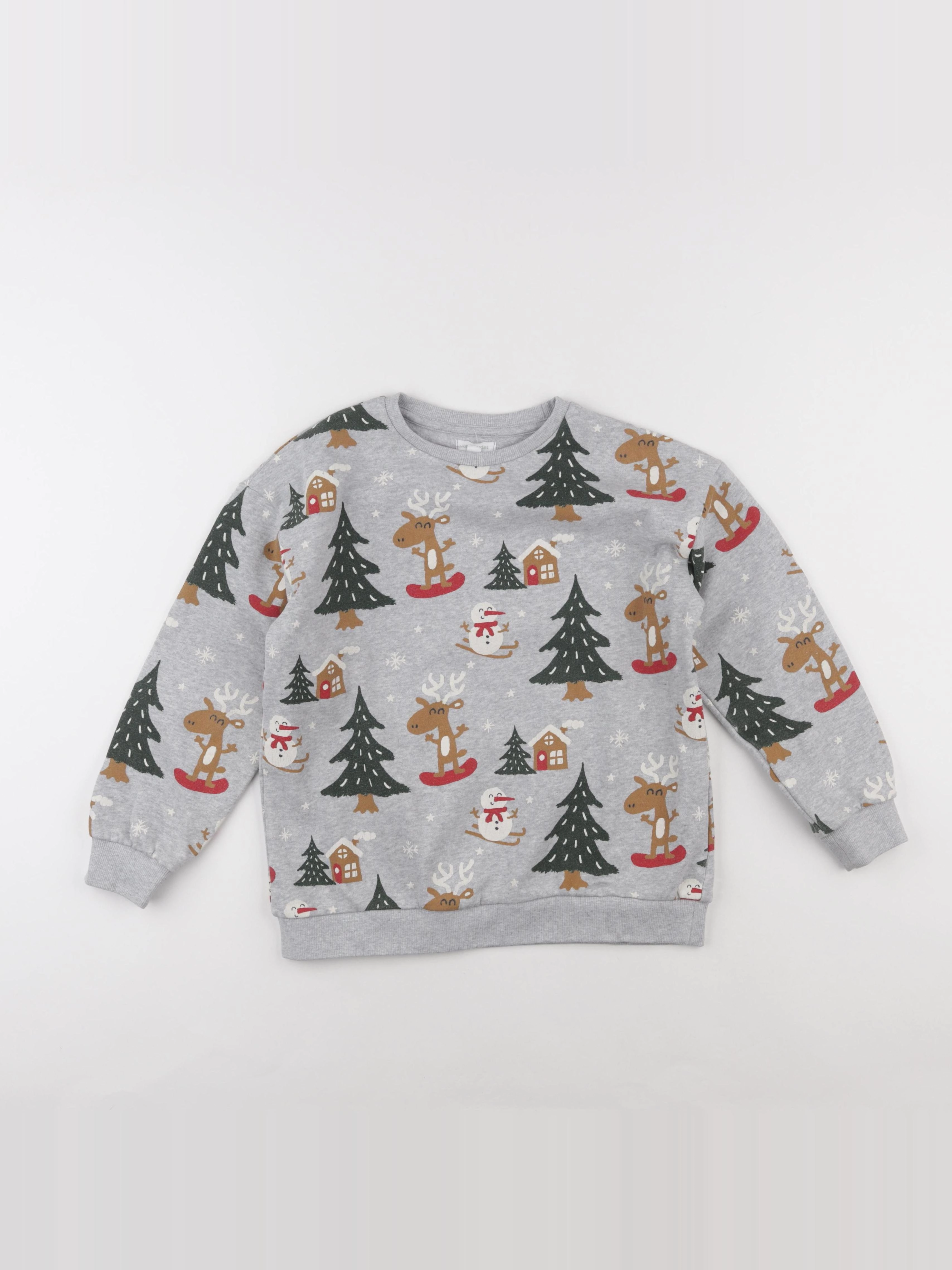 Vertbaudet - sweat gris - 10 ans