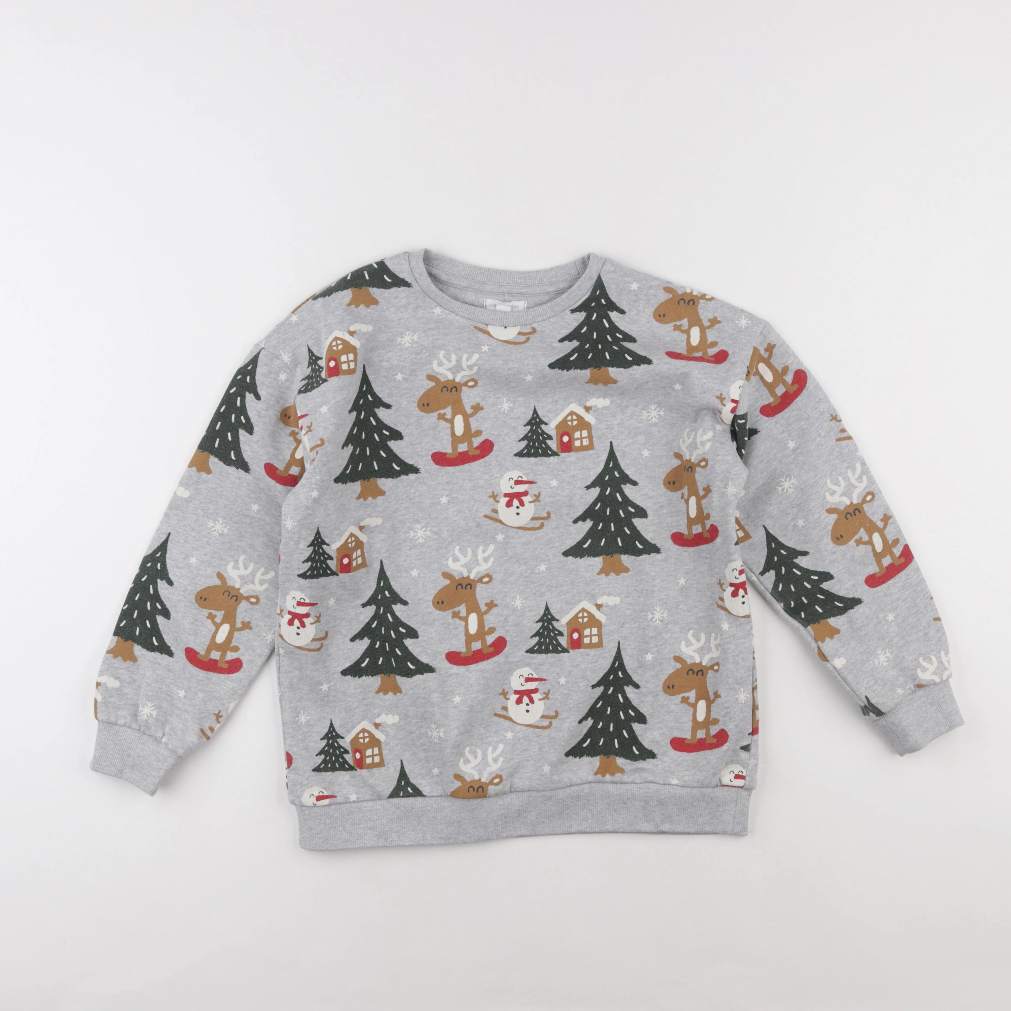 Vertbaudet - sweat gris - 10 ans