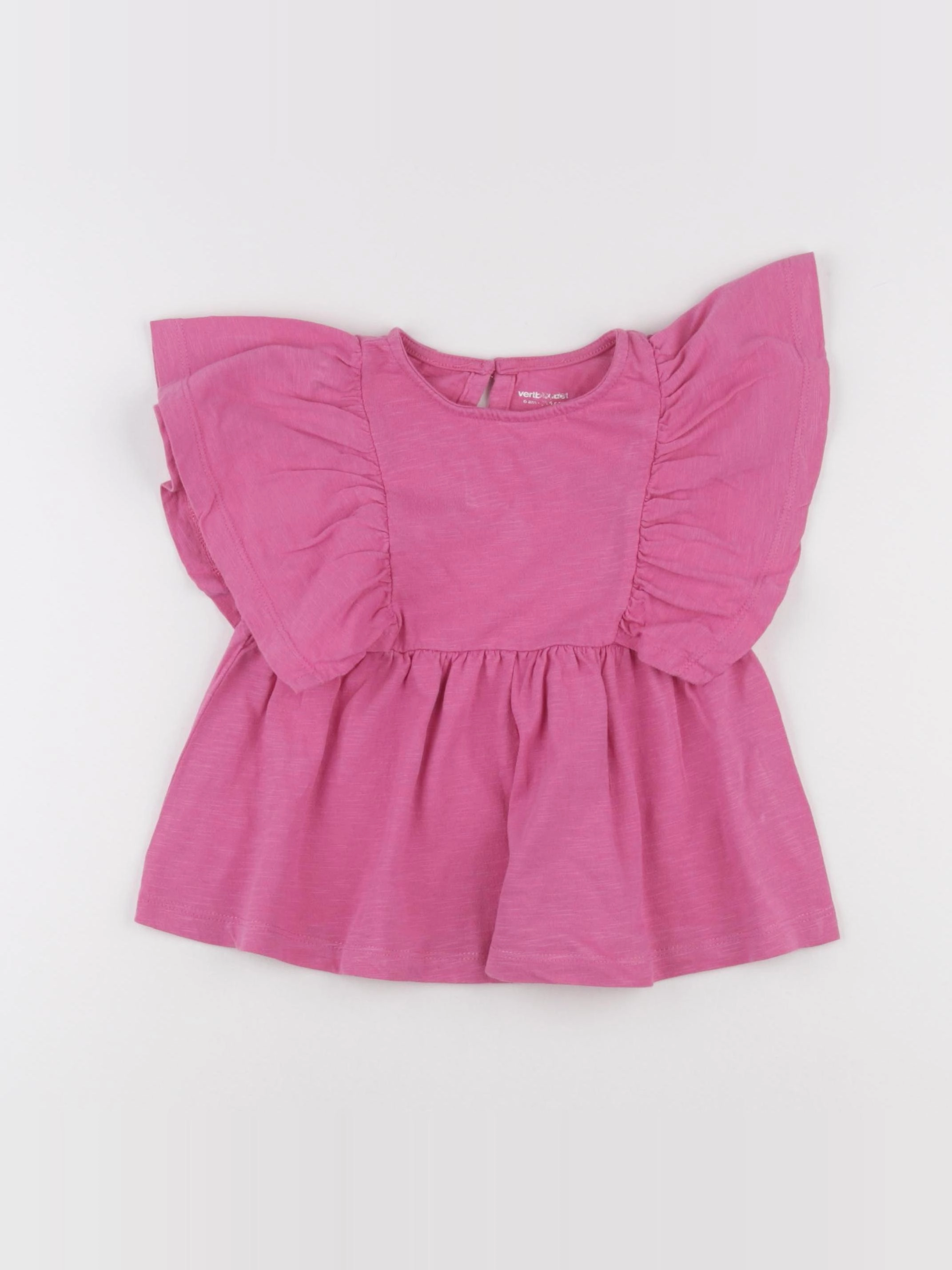 Vertbaudet - tee-shirt rose - 6 ans